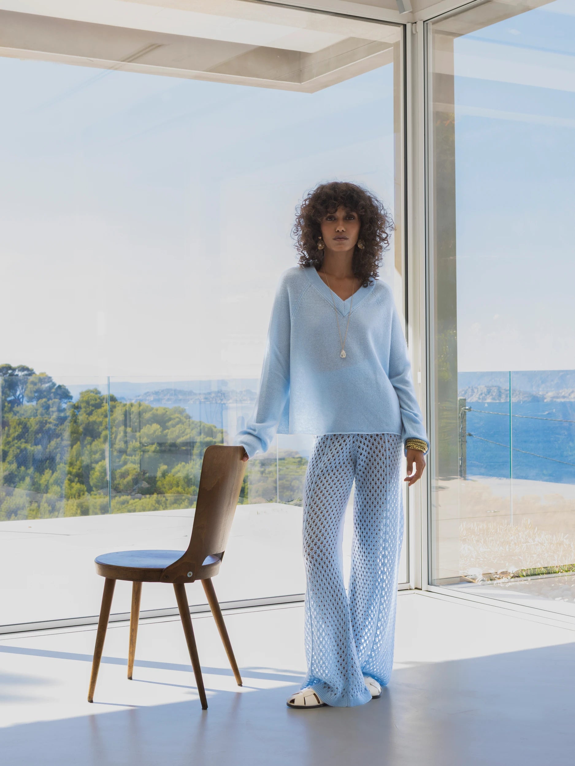 263_20000_11263_20602_11_4 - Allude - 30% Cashmere 70% Wolle Active Blau Capsule Summer 2026 Damen Hose NEW SAPG::263-20602 Spring/Summer 2026 Wolle