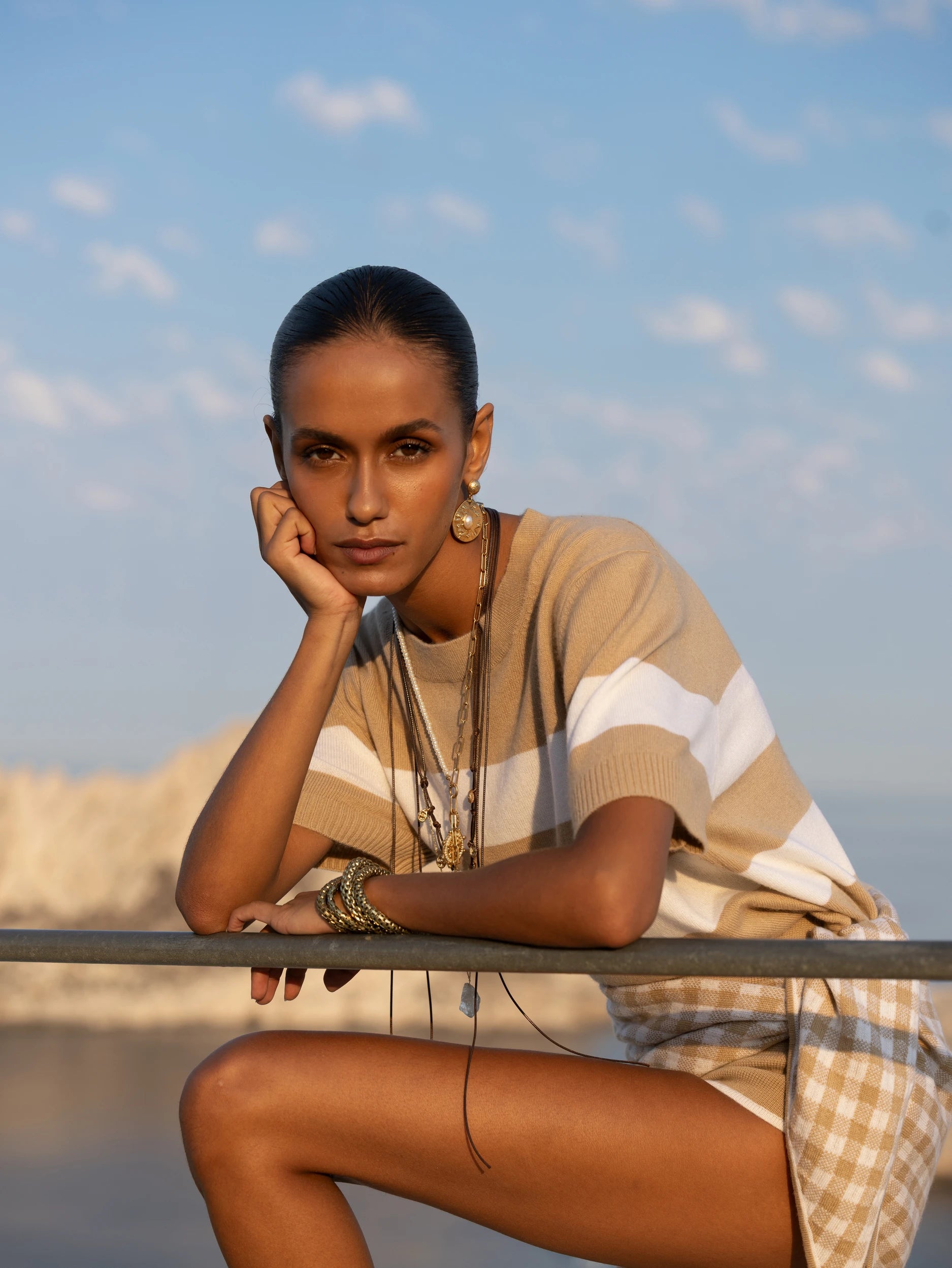 263_20013_4340_20033_4340_20614_4340_9_ca513292-43e8-4b08-8698-d7f45c0b4946 - Allude - 30% Cashmere 70% Wolle Active Beige Capsule Summer 2026 Damen NEW SAPG::263-20614 Schal Spring/Summer 2026 Wolle