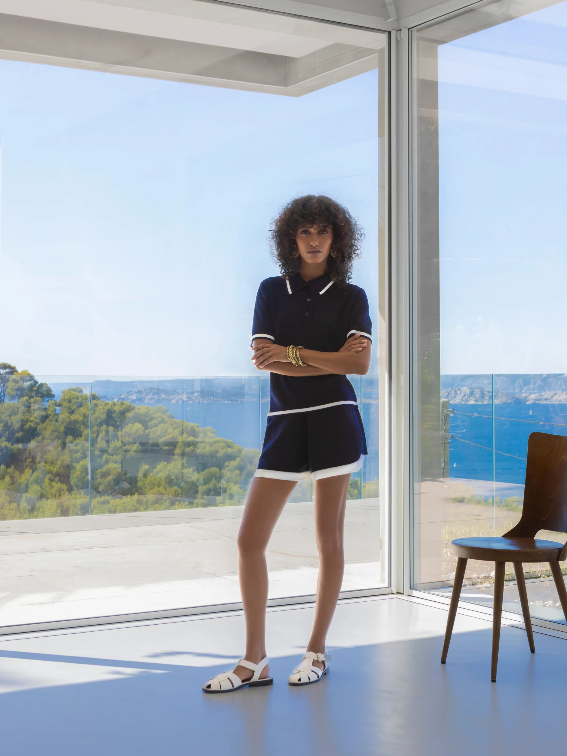 263_20030_1440_20034_1440_4 - Allude - 100% Cashmere Active Capsule Summer 2026 Cashmere Damen kurze Hose Navy NEW SAPG::263-20034 Spring/Summer 2026