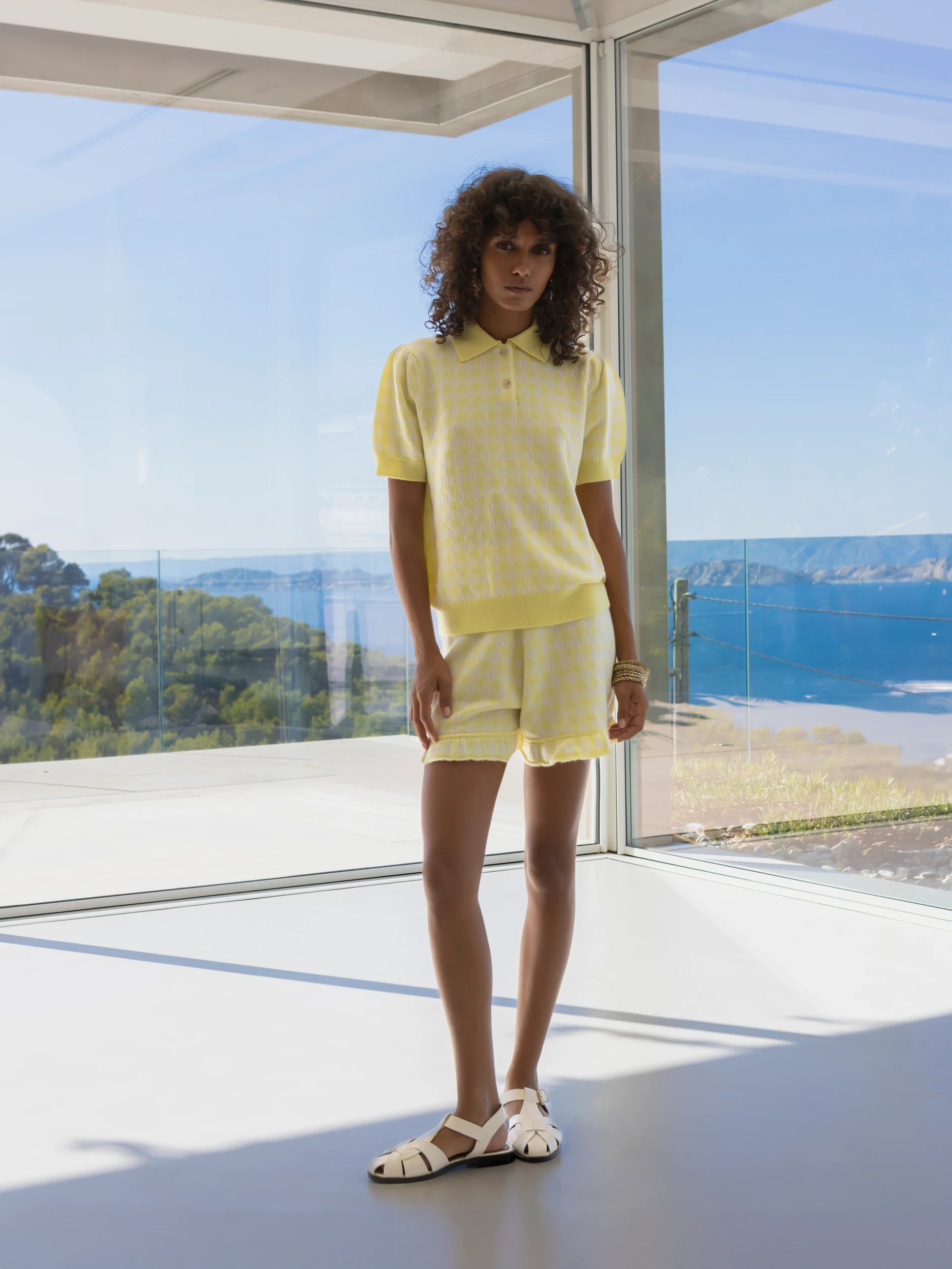 263_20612_2040_20613_2040_4_65460c08-a5dc-41fa-851a-3c26bbac5cf7 - Allude - 30% Cashmere 70% Wolle Active Capsule Summer 2026 Damen Gelb kurze Hose NEW SAPG::263-20613 Spring/Summer 2026 Wolle