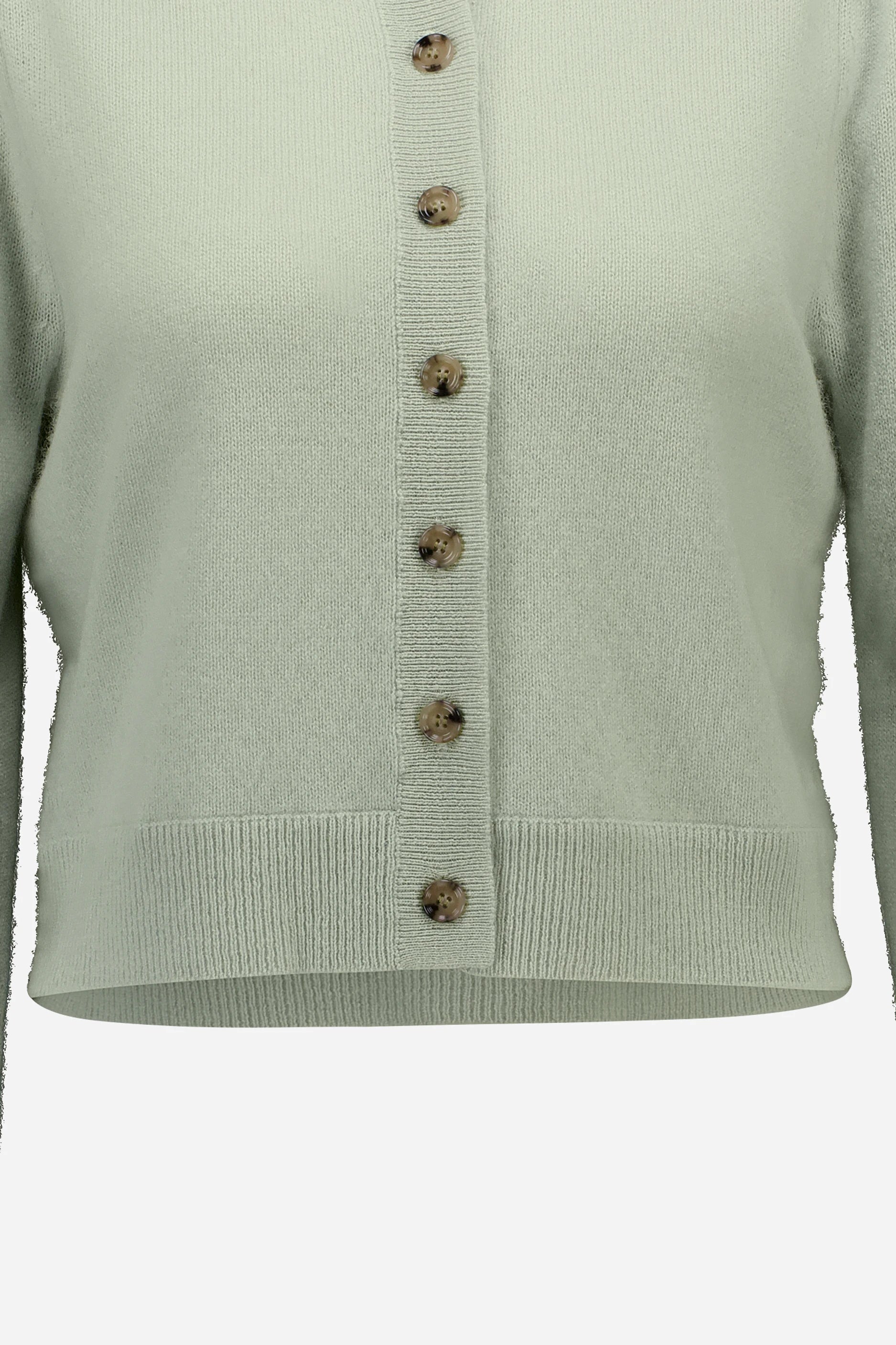 265-11131-30-S_4 - Allude - 100% Cashmere Active Cashmere Damen Fall/Winter 2026/2027 Grün Langarm NEW Rundhals SAPG::265-11131 Strickjacke