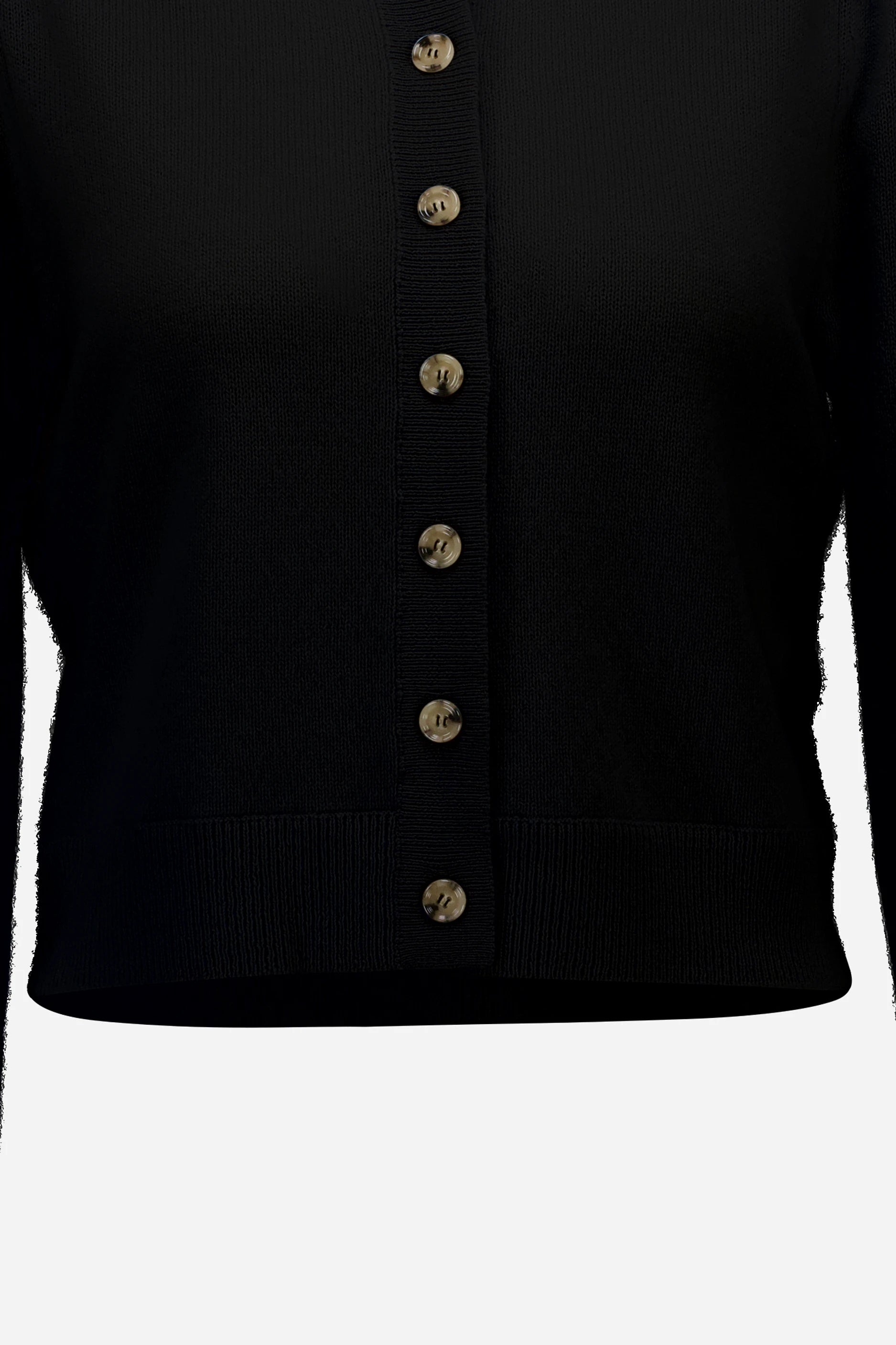 265-11131-90-S_4 - Allude - 100% Cashmere Active Cashmere Damen Fall/Winter 2026/2027 Langarm NEW Rundhals SAPG::265-11131 Schwarz Strickjacke
