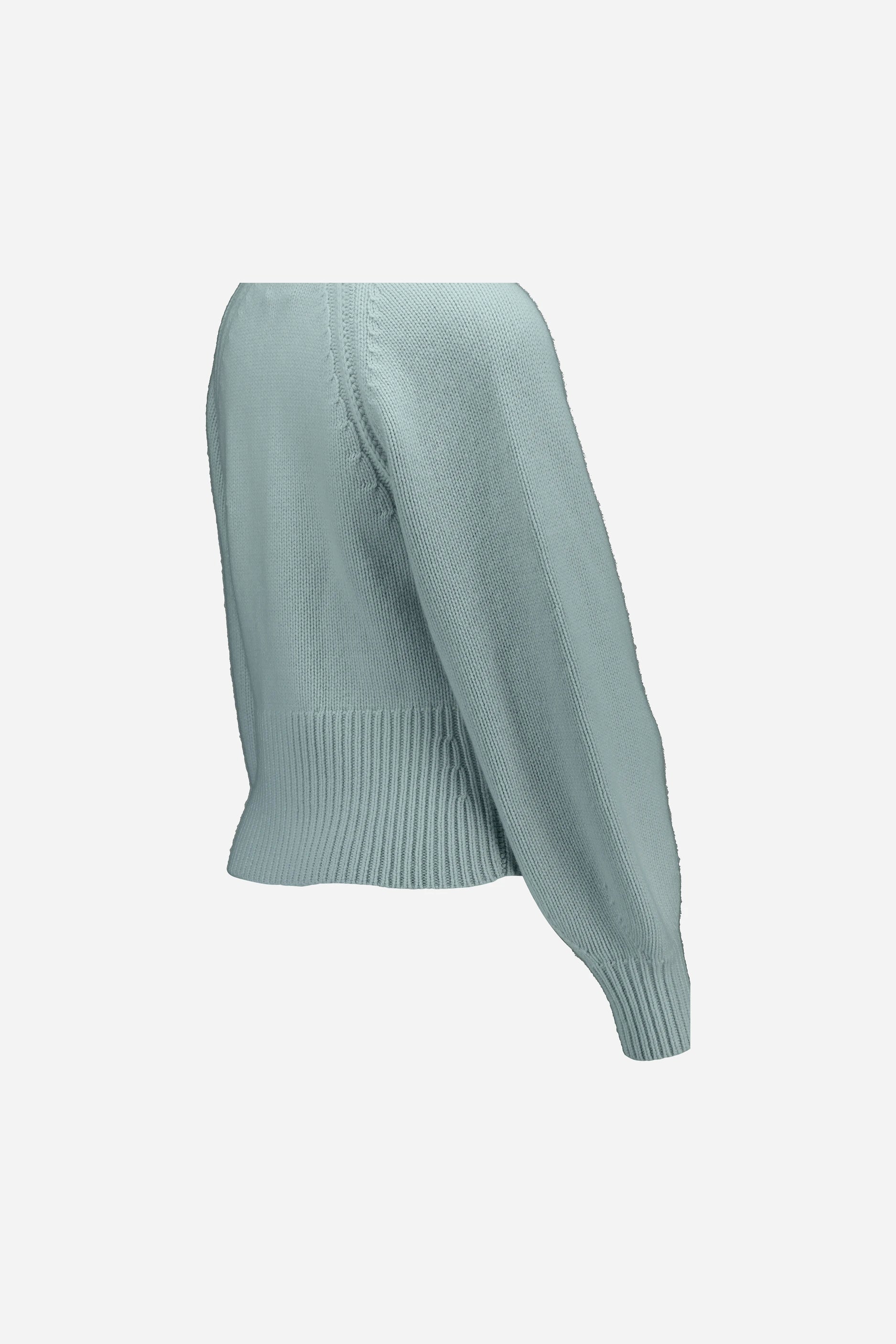 265-11186-10-S_3 - Allude - 100% Cashmere Active Blau Cashmere Damen Fall/Winter 2026/2027 Halbarm NEW Rundhals SAPG::265-11186 Strickjacke