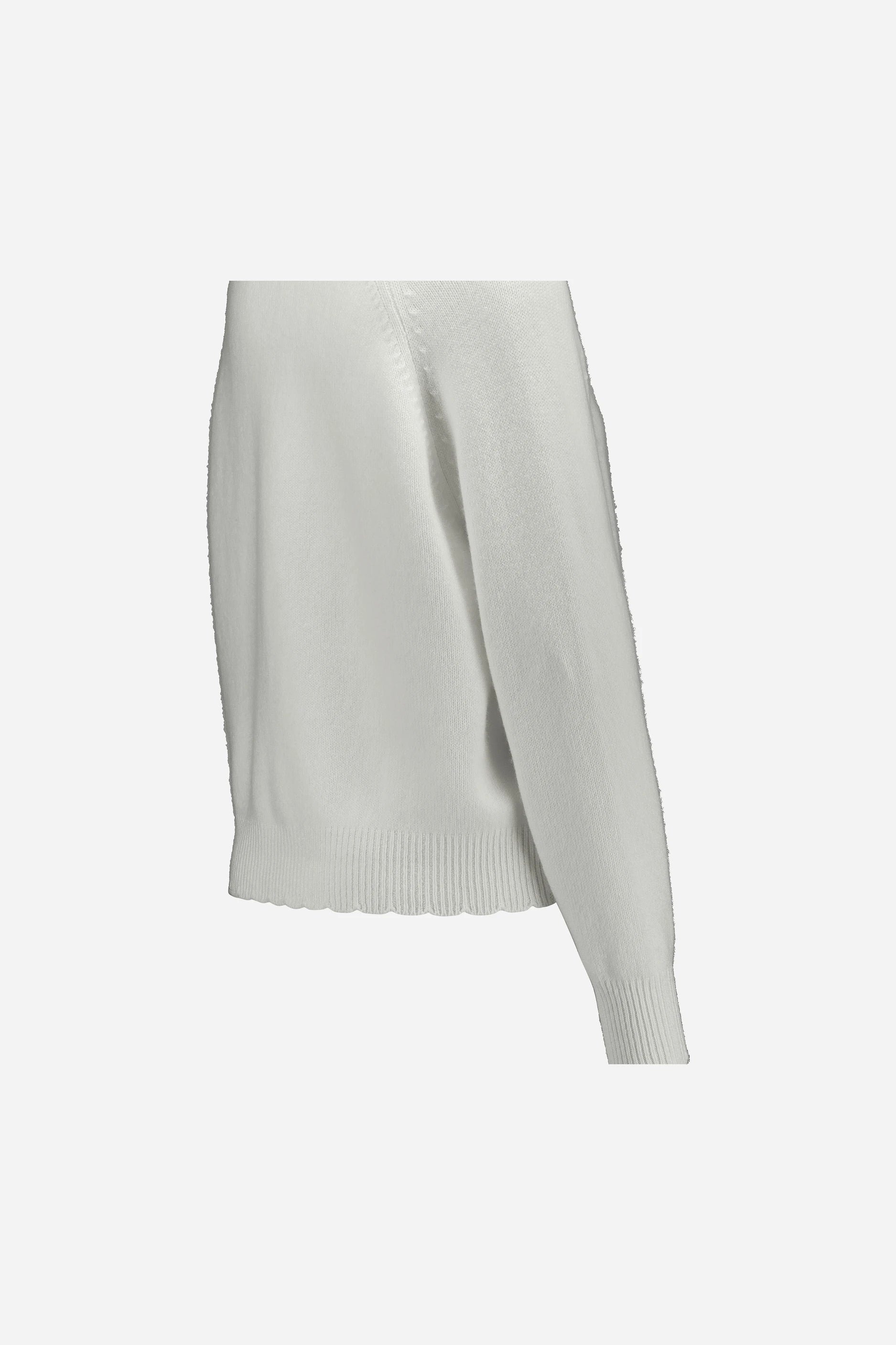 265-11250-40-S_3 - Allude - 5% Elastane 95% Cashmere Active Cashmere Damen Fall/Winter 2026/2027 Langarm NEW SAPG::265-11250 Strickjacke V-Ausschnitt Weiß
