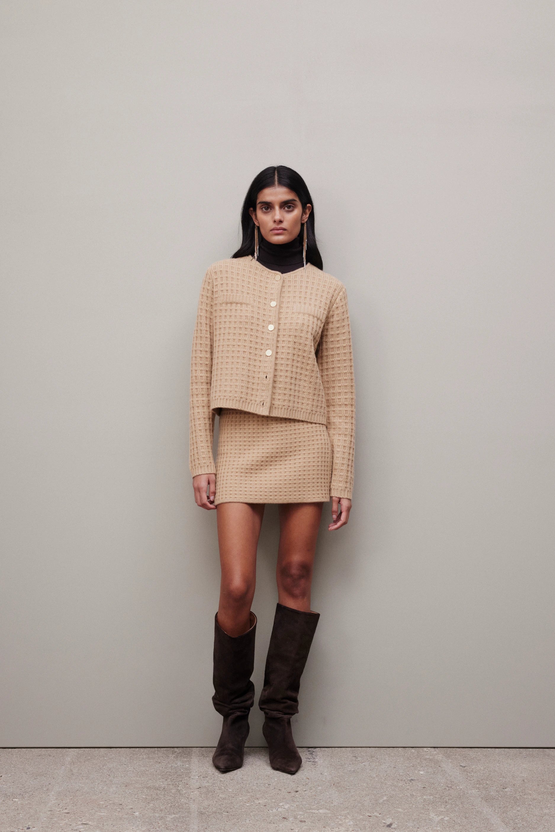 265-17114-45-S_8_1a26a948-dab0-45bc-a7b5-95e1ec3de90a - Allude - 30% Cashmere 70% Wolle Active Beige Damen Fall/Winter 2026/2027 NEW Rock SAPG::265-17114 Wolle