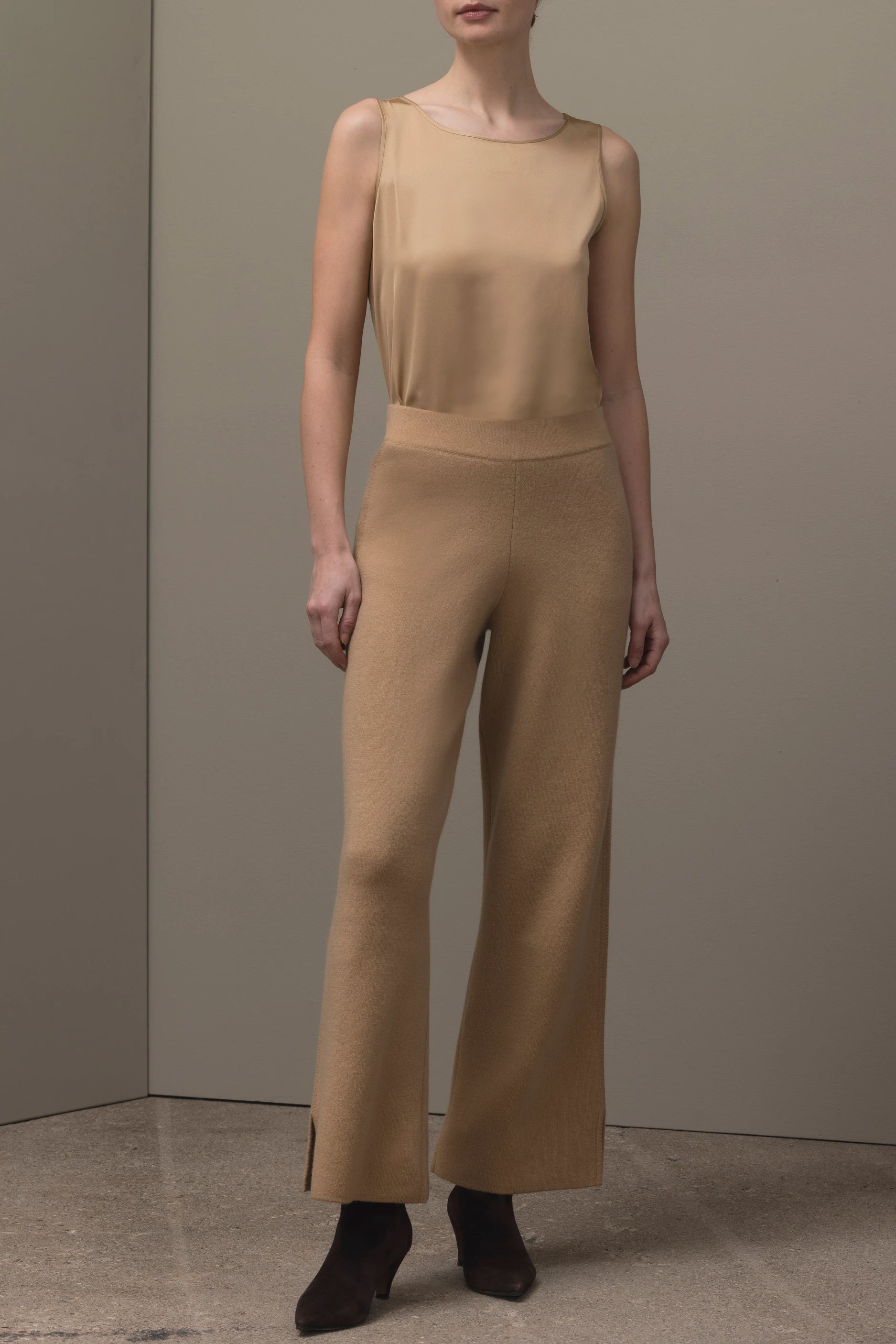 265-17614-45-S_1 - Allude - 30% Cashmere 70% Wolle Active Beige Damen Fall/Winter 2026/2027 Hose NEW SAPG::265-17614 Wolle