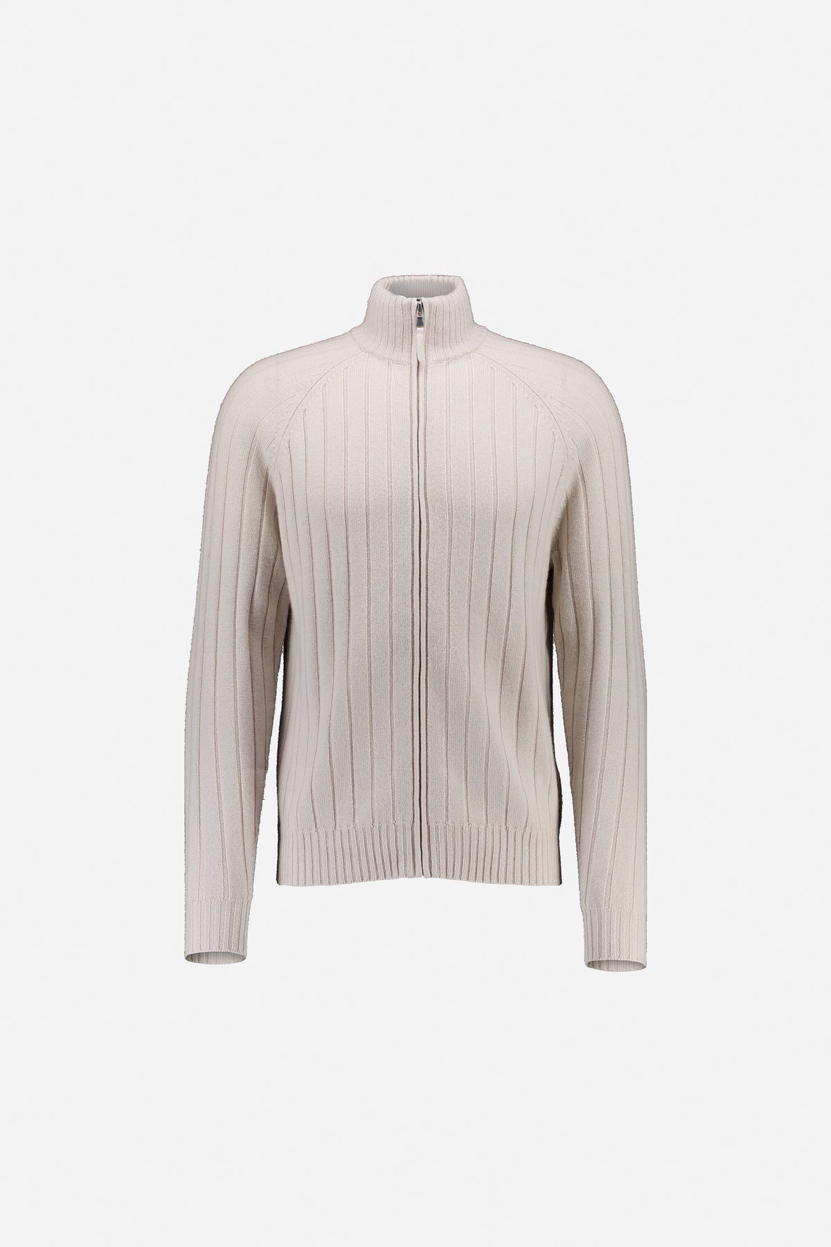 265-37630-43-1 - Allude - 30% Cashmere 70% Wolle Active Beige Fall/Winter 2026/2027 Herrne Langarm NEW SAPG::265-37630 Stehkragen Strickjacke Wolle