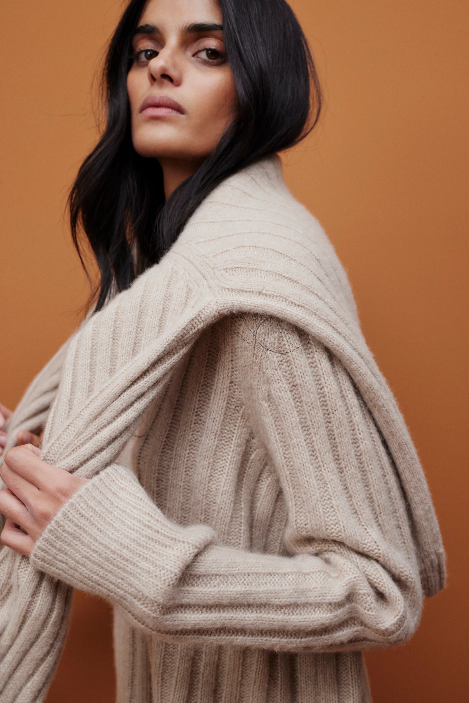 265-77030-48-S_10 - Allude - 25% Seide 75% Cashmere Active Beige Cashmere Damen Fall/Winter 2026/2027 Langarm NEW Pullover Rundhals SAPG::265-77030
