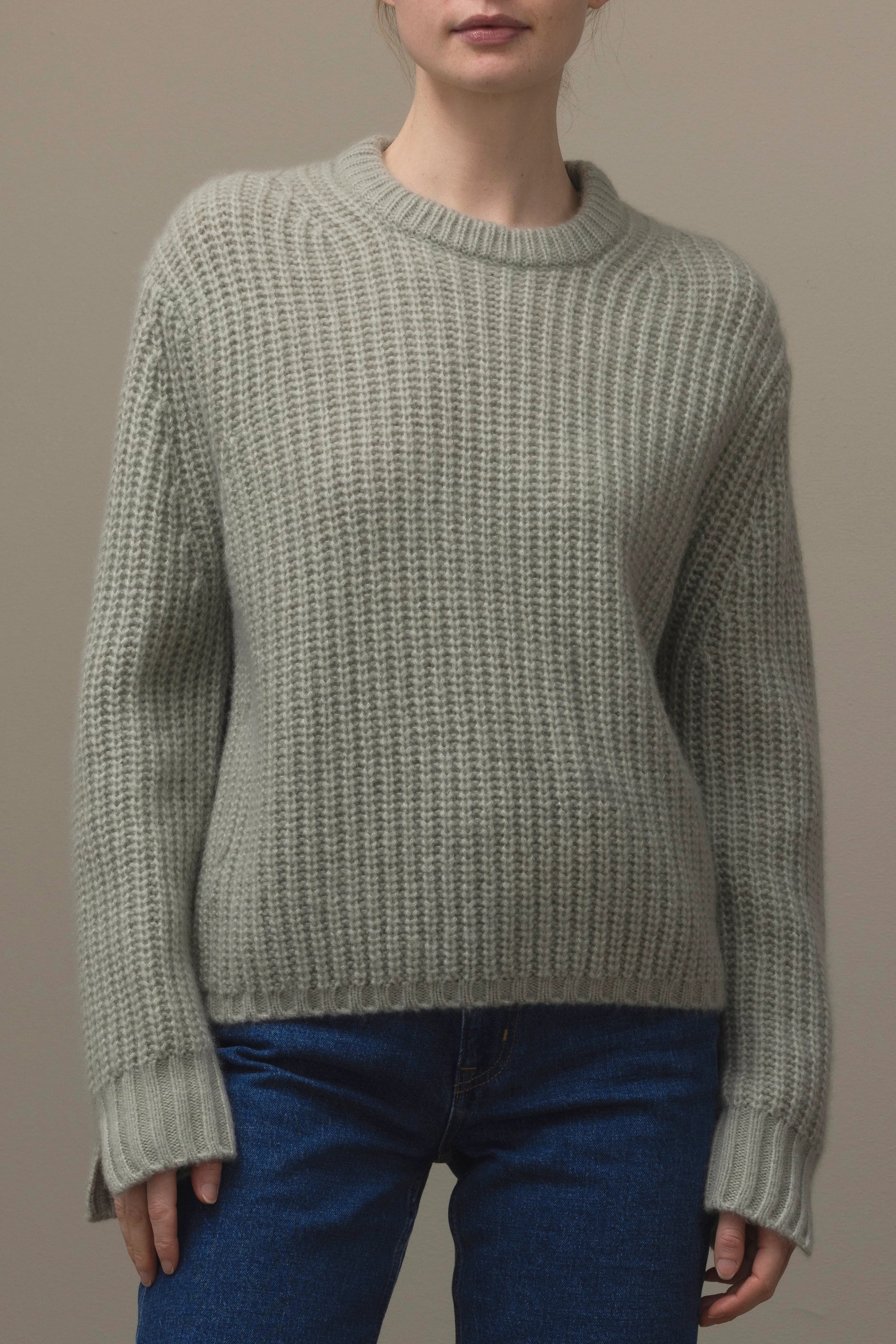 265-77091-30-S_2_dc9ea762-f01b-4237-837c-a6f1af841ecf - Allude - 25% Seide 75% Cashmere Active Cashmere Damen Fall/Winter 2026/2027 Grün Langarm NEW Pullover Rundhals SAPG::265-77091
