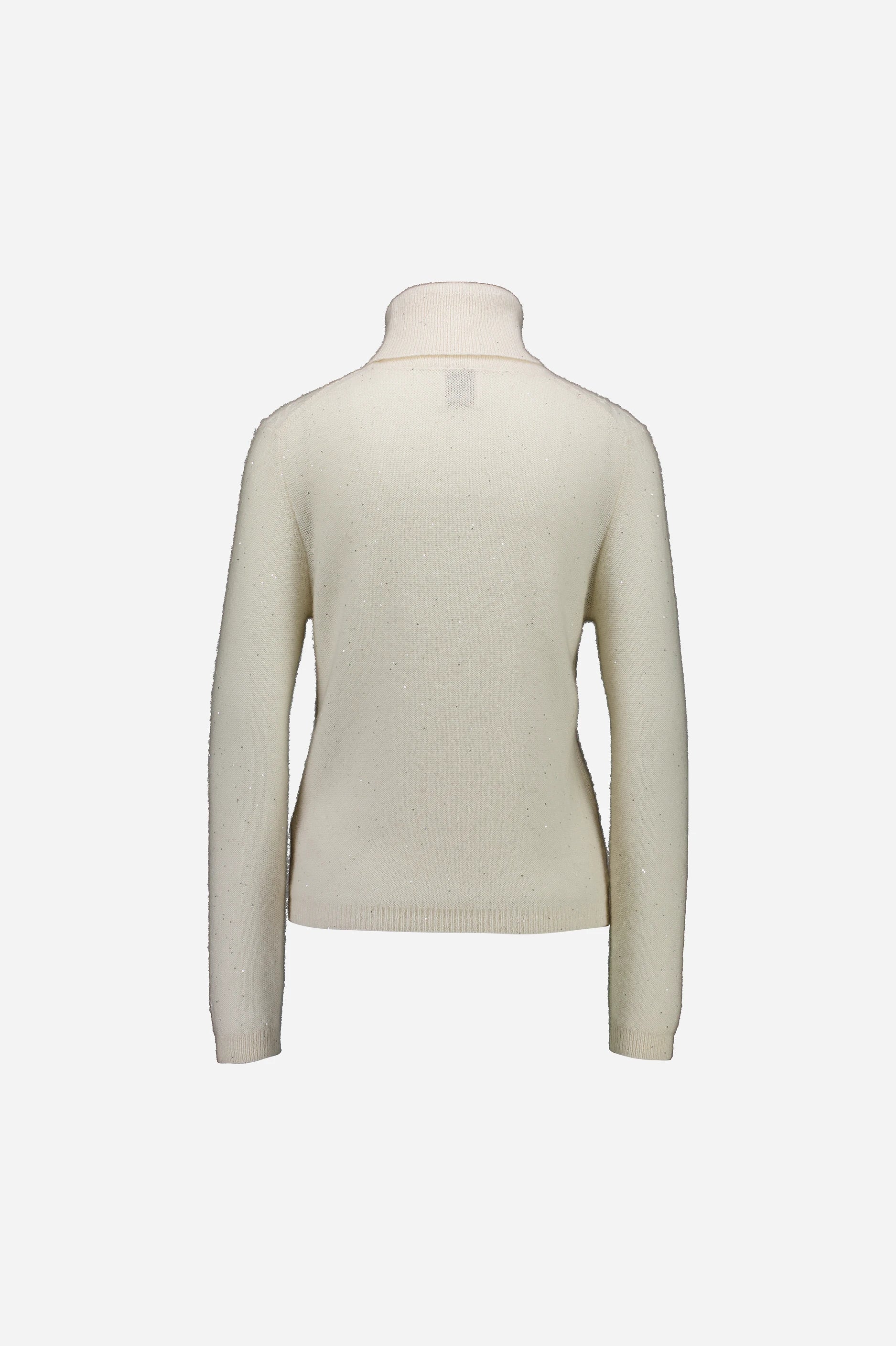 265-77111-40-S_2 - Allude - 1% Sequens 39 % Silk 60% Cashmere Active Cashmere Damen Fall/Winter 2026/2027 Halbarm NEW Pullover Rollkragen SAPG::265-77111 Weiß