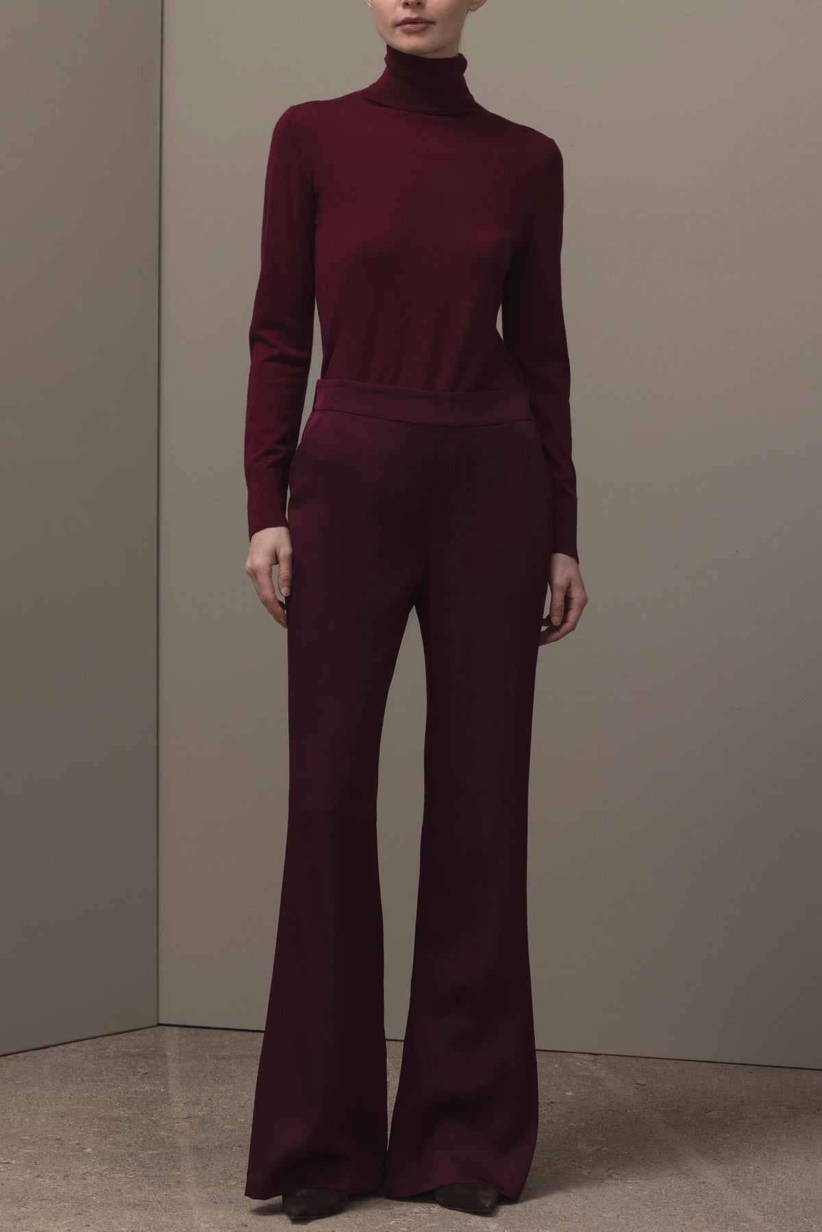 265-84006-68-S_1_f68a89f5-857b-463e-b310-c4b1d0f474d7 - Allude - 7% Elastan 93% Silk Active Damen Fall/Winter 2026/2027 Hose NEW Rot SAPG::265-84006 Seide
