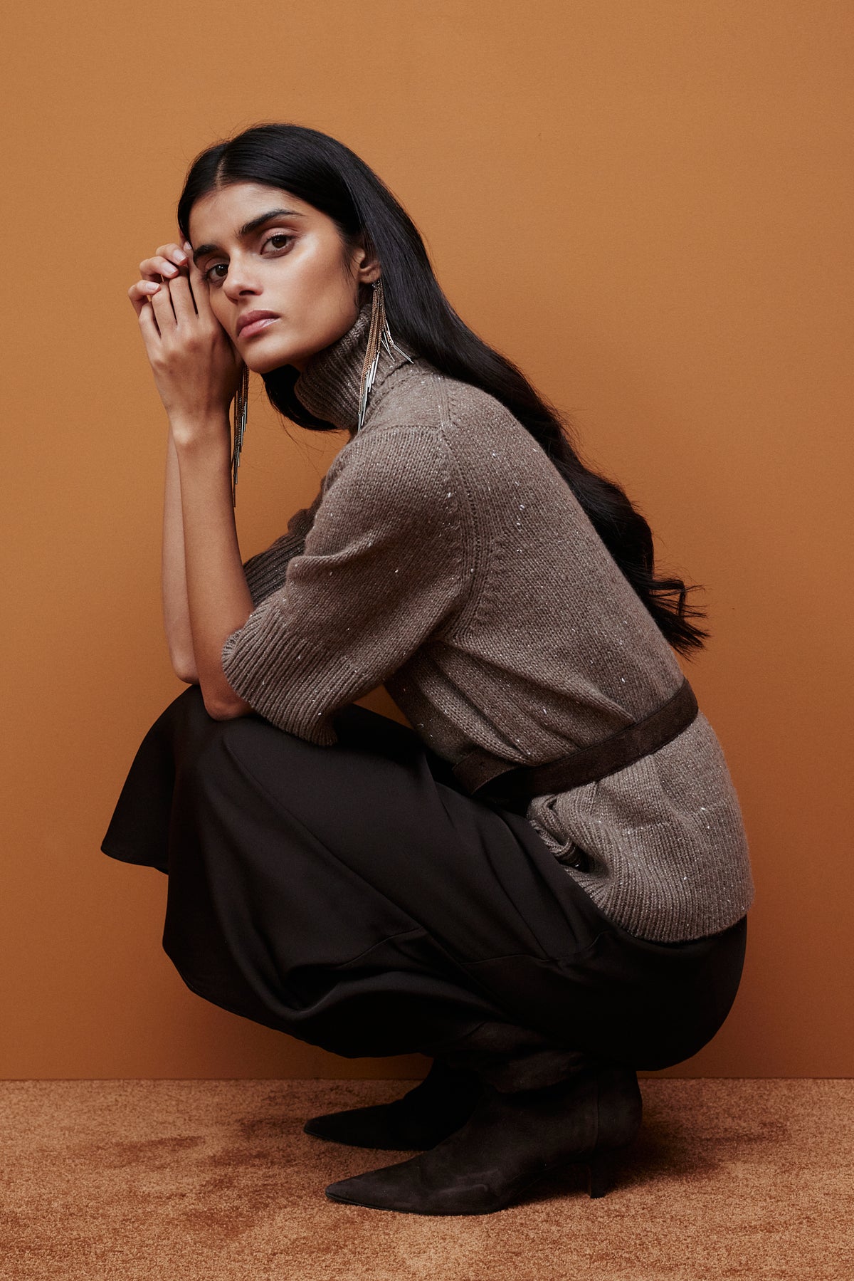 265_11272_546_26_84003_49_10 - Allude - 3% Polyester 97% Cashmere Active Cashmere Damen Fall/Winter 2026/2027 Grau Halbarm NEW Pullover Rollkragen SAPG::265-11272