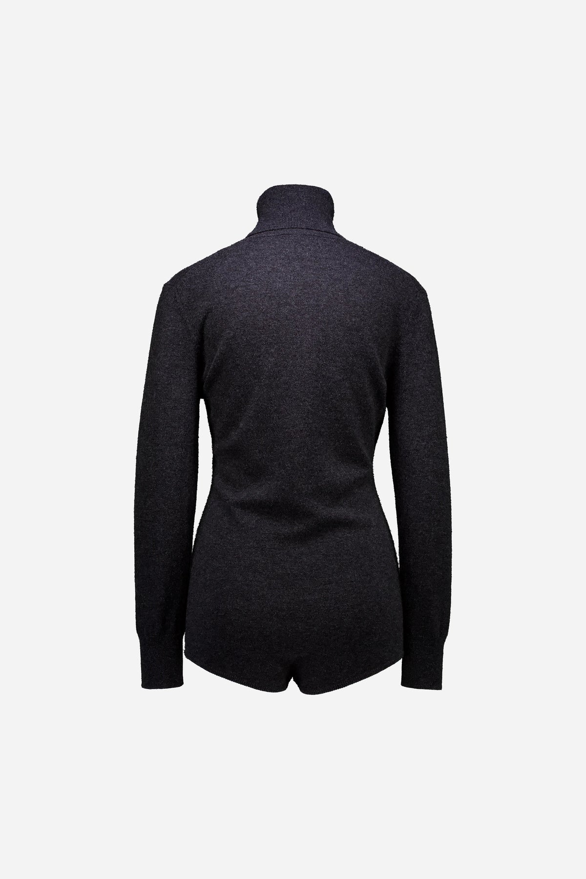 Woll-Mischung Body in Grau