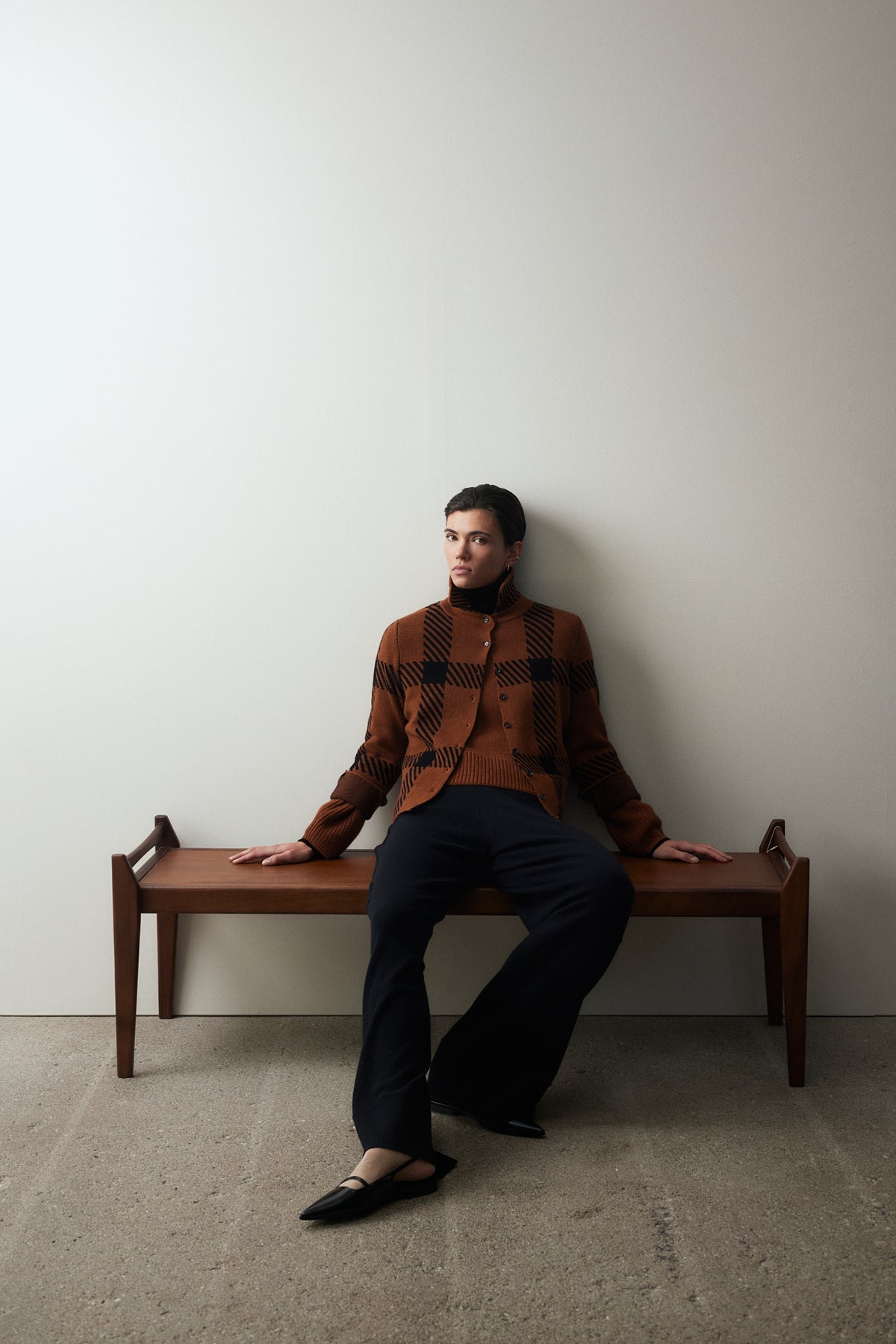 Woll-Mischung Pullover in Beige