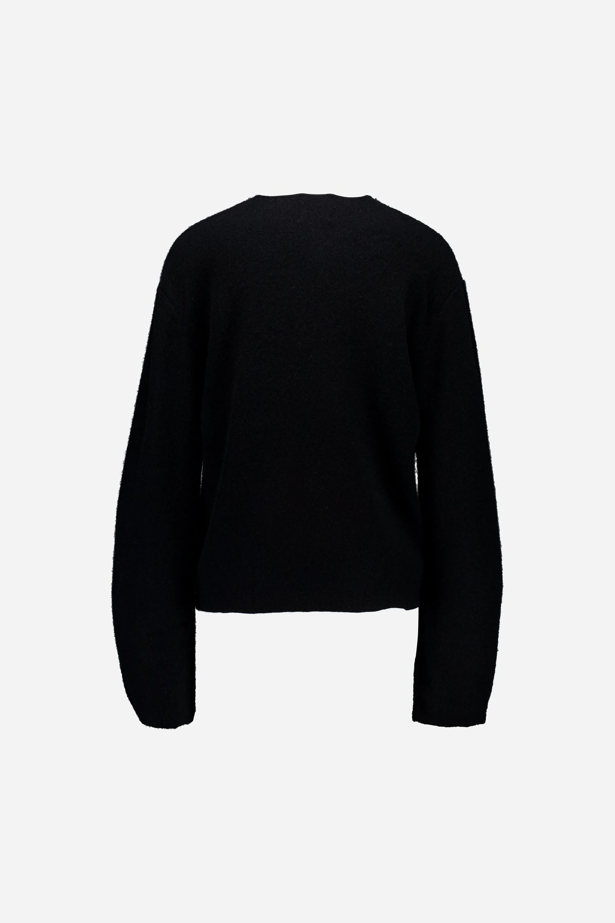 Woll-Mischung Pullover in Schwarz