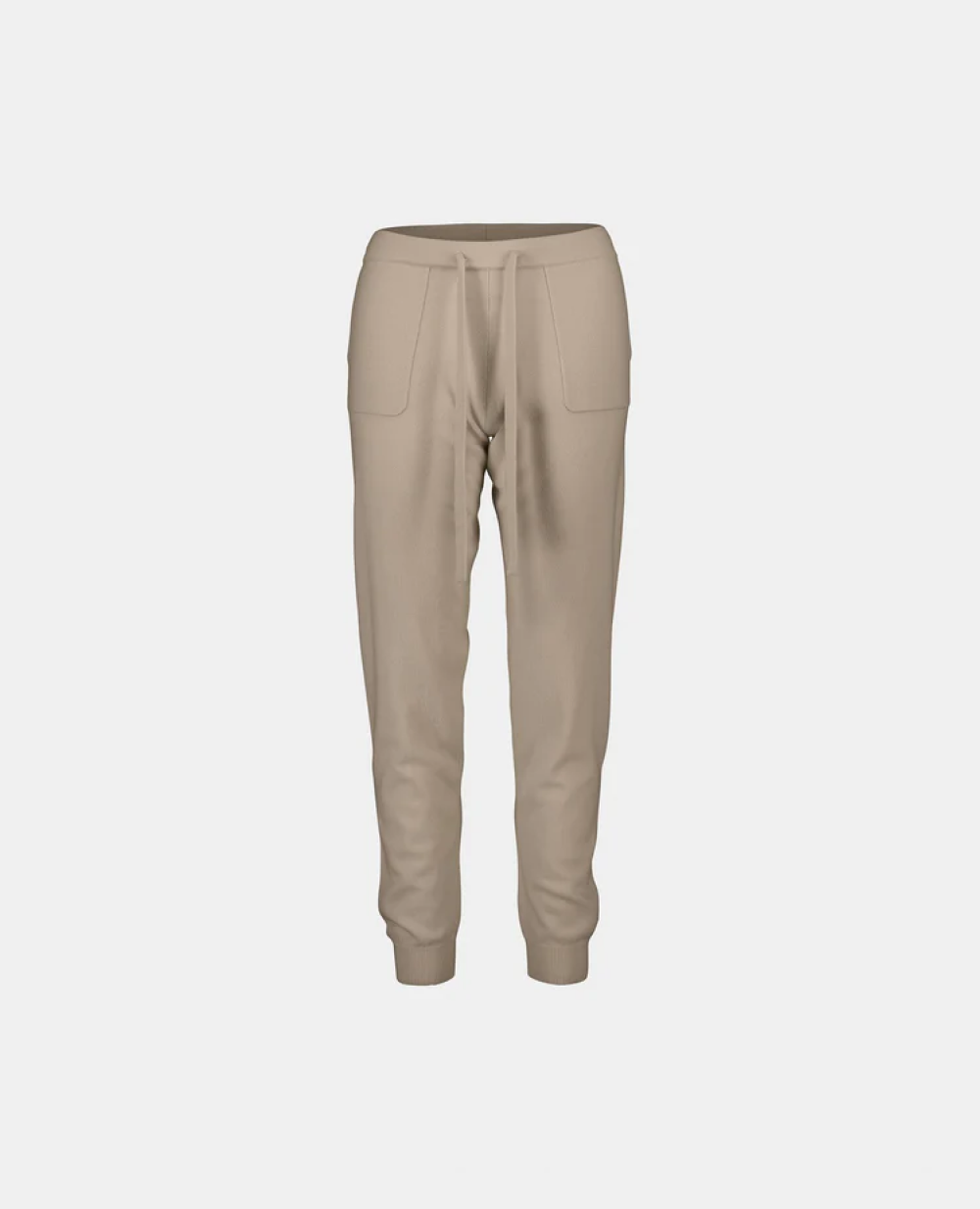 Group2607031 - Allude - 30% Cashmere 70% Wolle 70% Wool 30% Cashmere Beige Damen Feinstrick Hose Hosen Lockerer Schnitt SAPG::232-17003 Summer 2023 Wolle