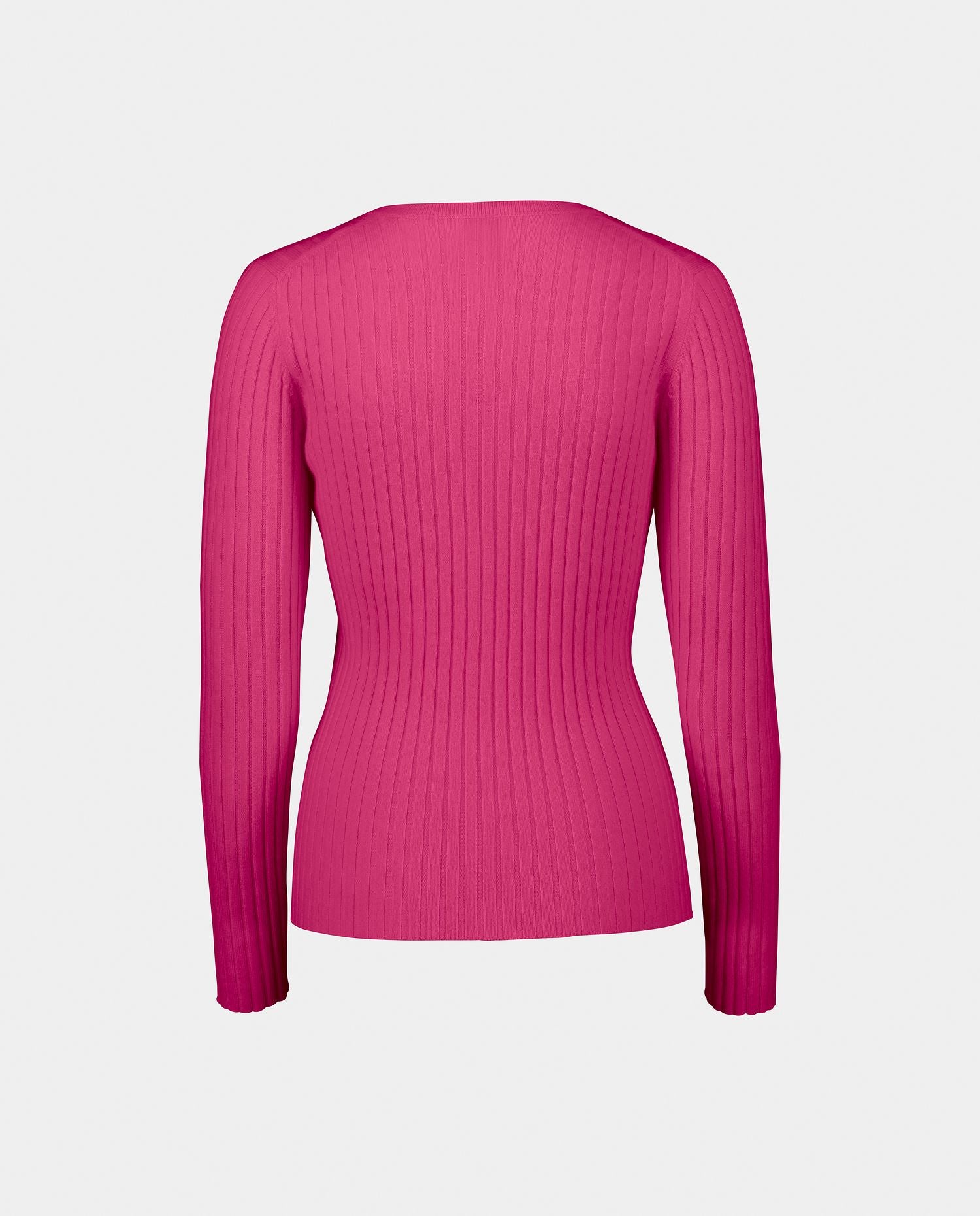 232-11142-63-2 - Allude - 100% Cashmere 70% Wool 30% Cashmere Cashmere Damen Feinstrick Langarm Pullover Rose Rundhalsausschnitt SAPG::232-11142 Summer 2023 Taillierter Schnitt