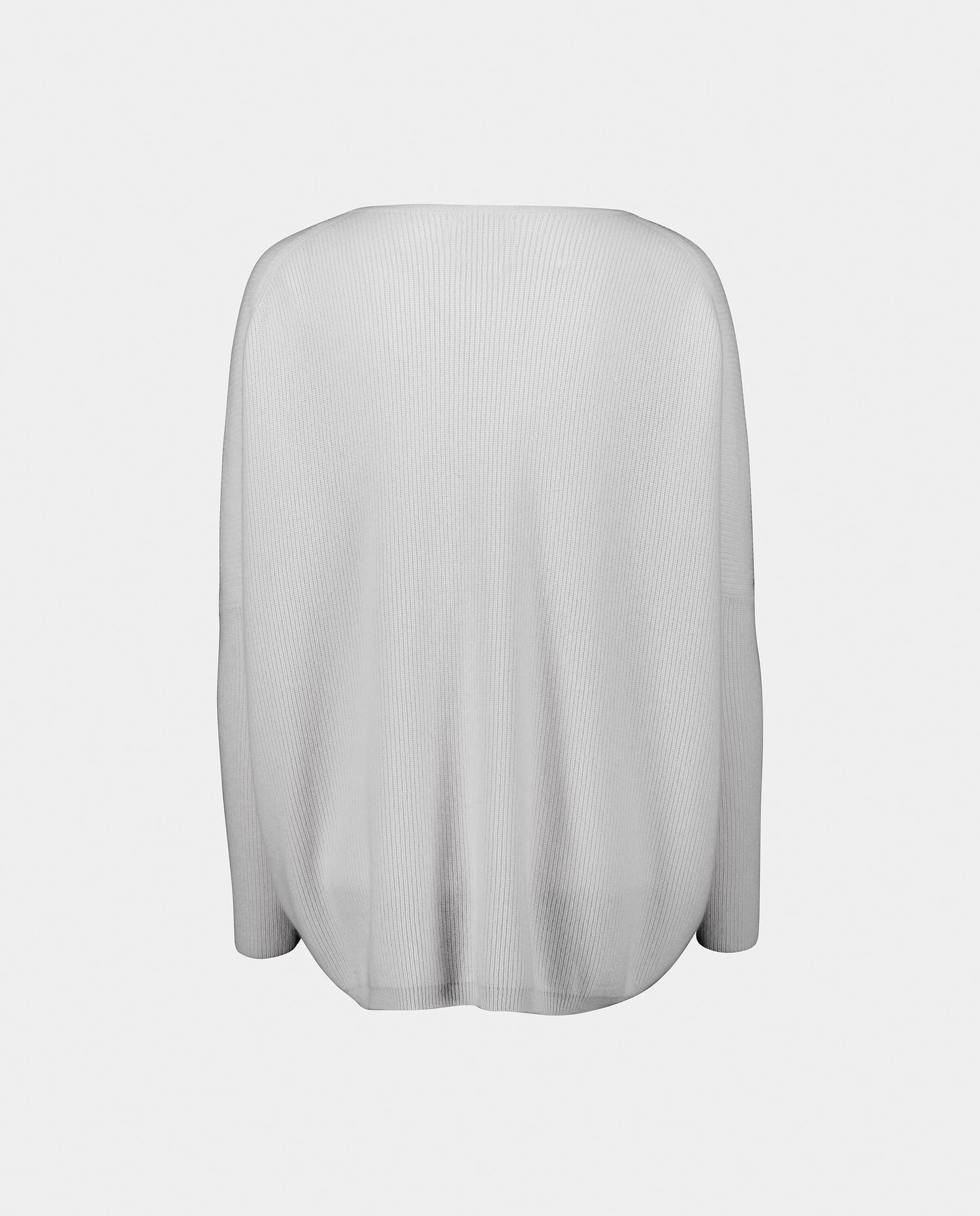 232-11182-80-2 - Allude - 100% Cashmere Cashmere Damen Feinstrick Grau Langarm Lockerer Schnitt Pullover Rundhalsausschnitt SAPG::232-11182 Summer 2023