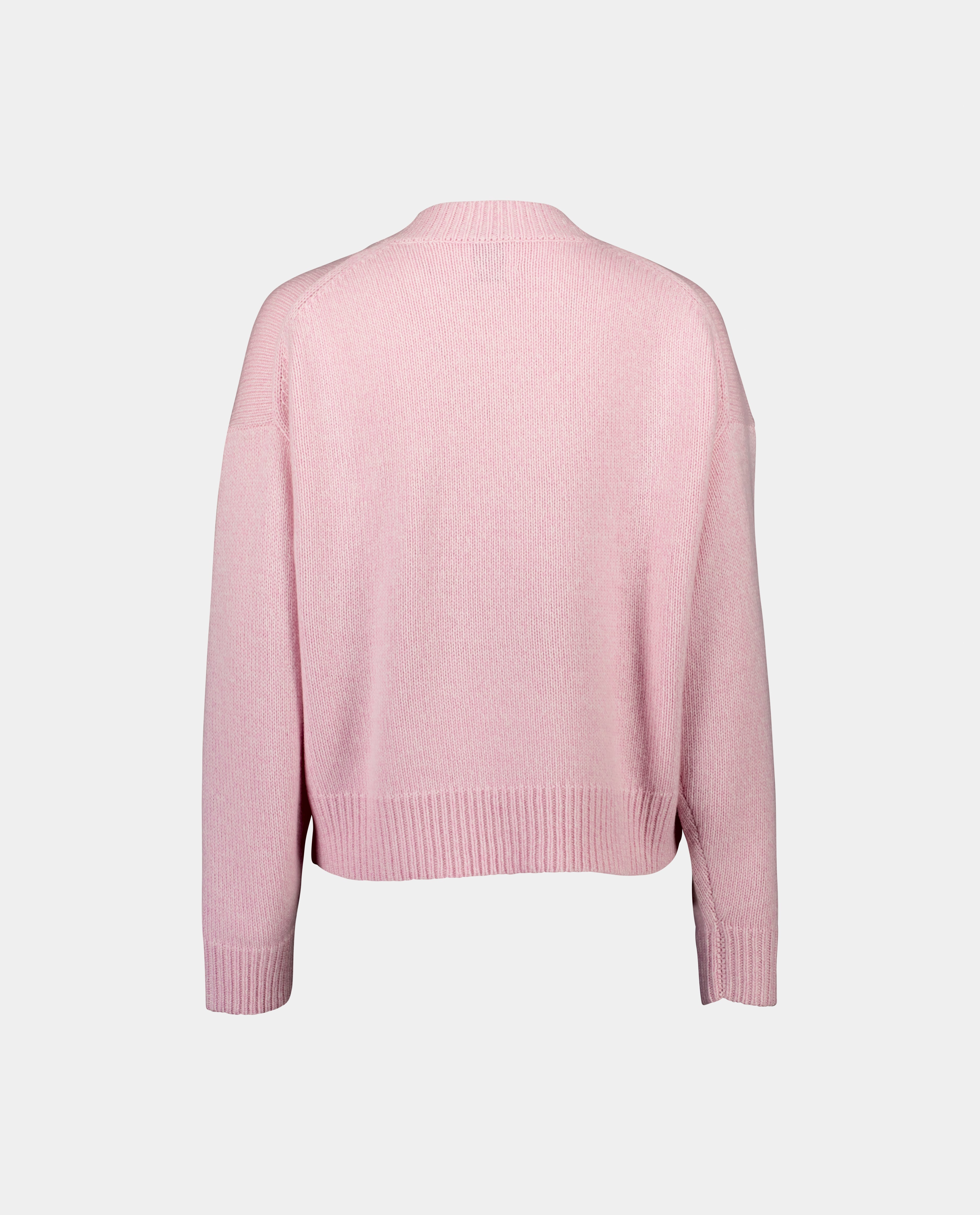 232-11220-4061-2 - Allude - 100% Cashmere Cashmere Damen Grobstrick Langarm Lockerer Schnitt Pullover Rose Rundhalsausschnitt SAPG::232-11220 Summer 2023