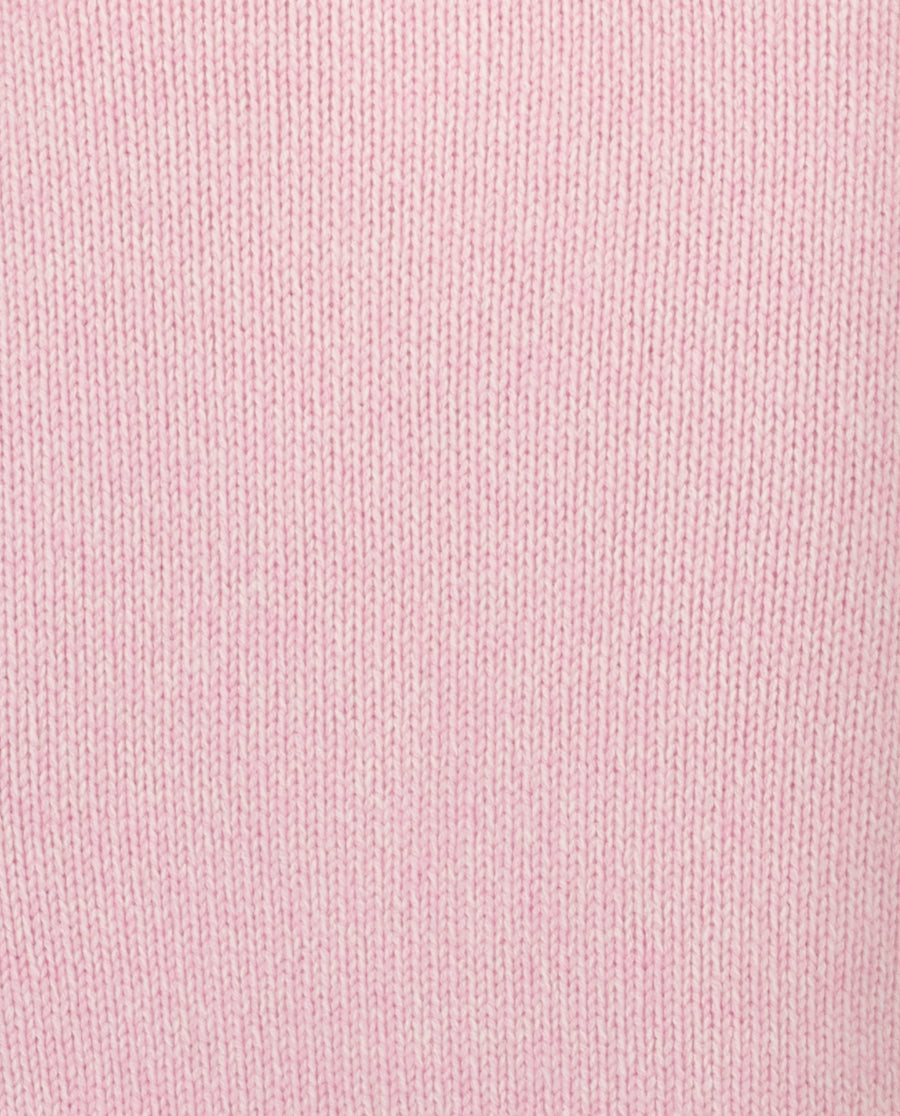 232-11220-4061-4 - Allude - 100% Cashmere Cashmere Damen Grobstrick Langarm Lockerer Schnitt Pullover Rose Rundhalsausschnitt SAPG::232-11220 Summer 2023