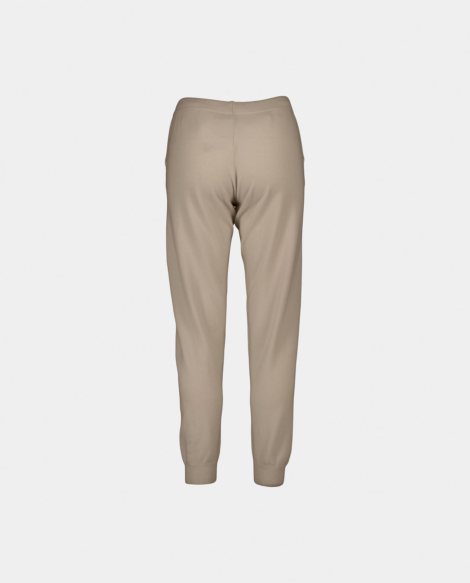 232-17003-45-2 - Allude - 30% Cashmere 70% Wolle 70% Wool 30% Cashmere Beige Damen Feinstrick Hose Hosen Lockerer Schnitt SAPG::232-17003 Summer 2023 Wolle