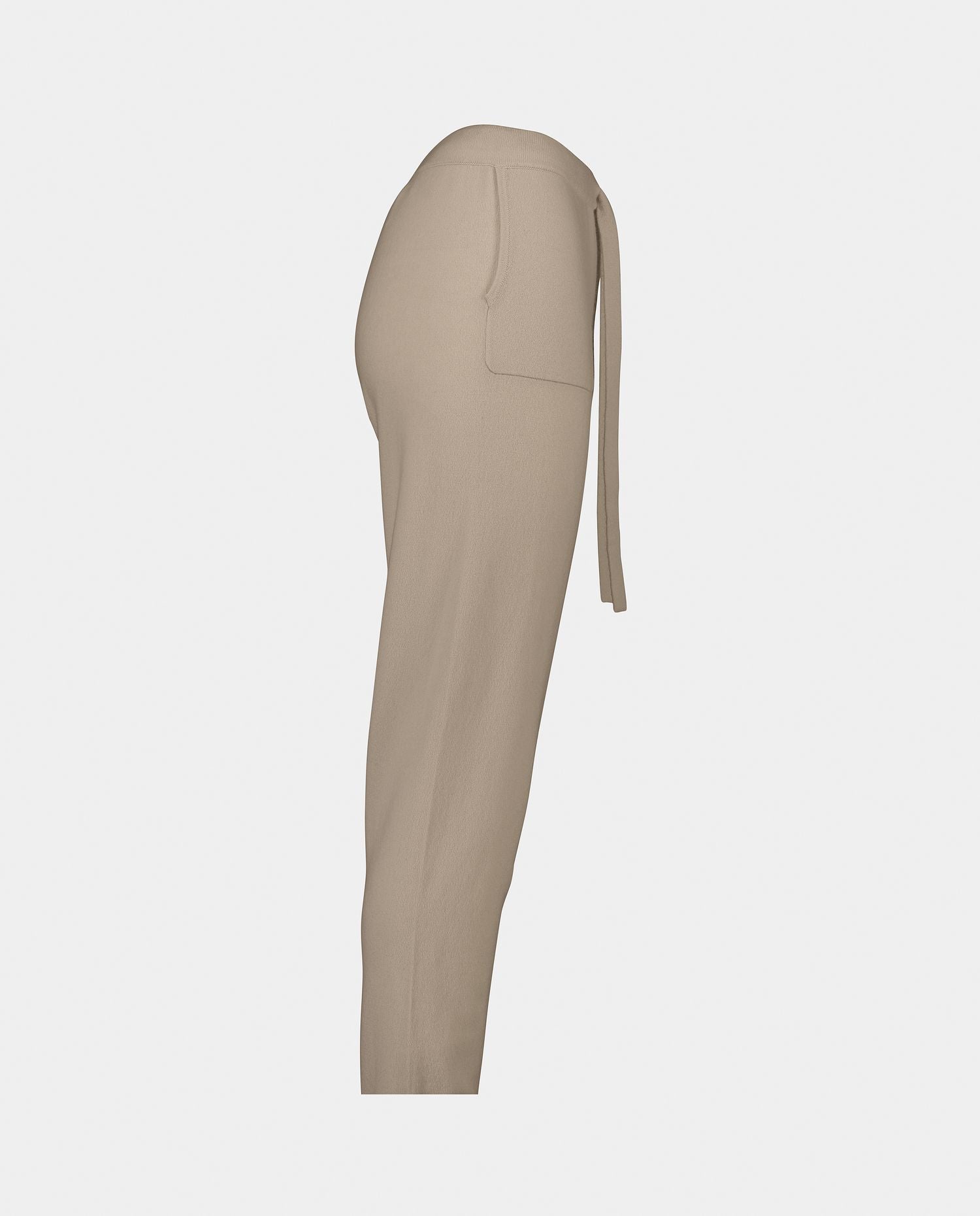 232-17003-45-3 - Allude - 30% Cashmere 70% Wolle 70% Wool 30% Cashmere Beige Damen Feinstrick Hose Hosen Lockerer Schnitt SAPG::232-17003 Summer 2023 Wolle