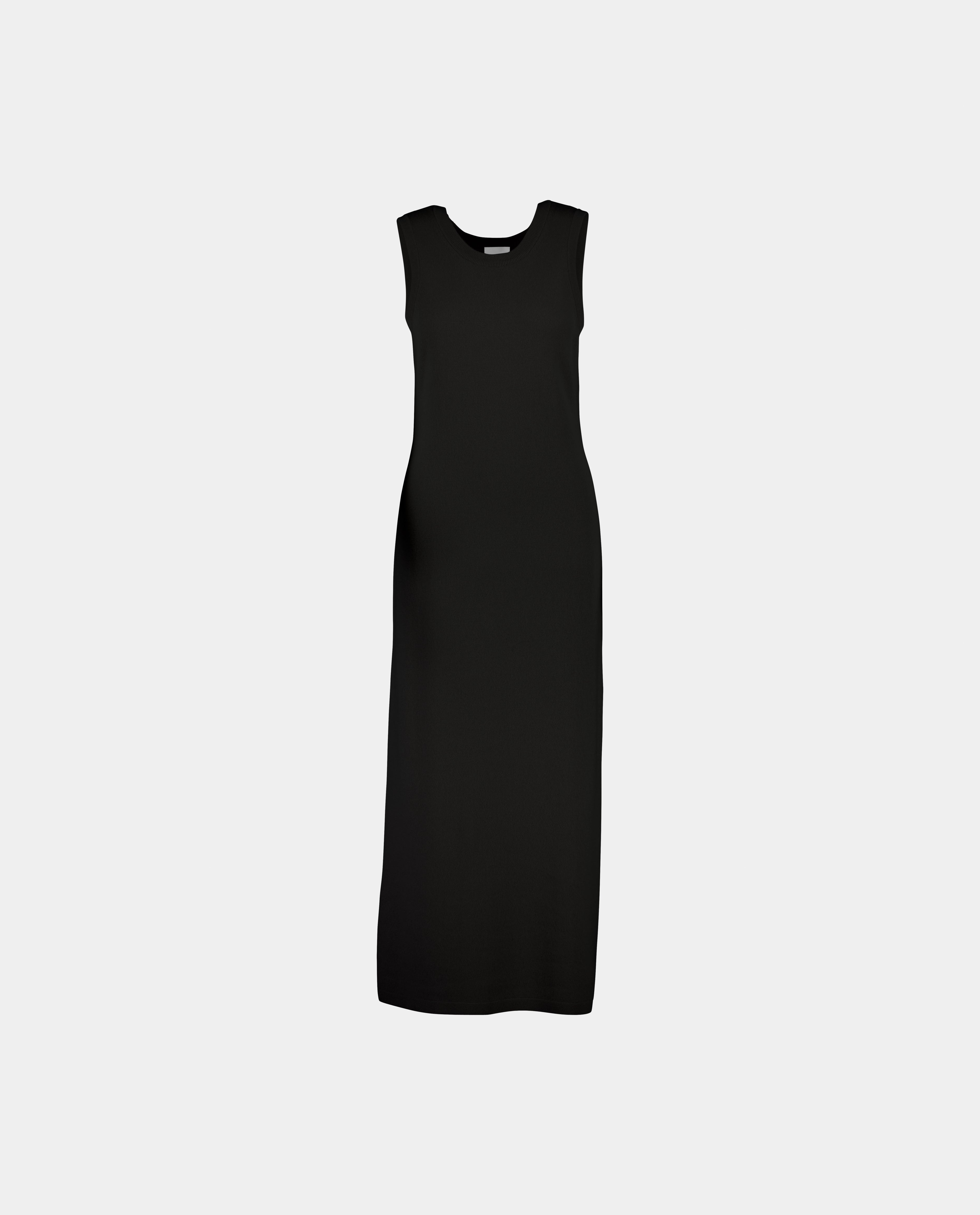 232-17086-90-1 - Allude - 30% Cashmere 70% Wolle 70% Wool 30% Cashmere Damen Feinstrick Kleid Kleider Lockerer Schnitt Rundhalsausschnitt SAPG::232-17086 Schwarz Summer 2023 Wolle