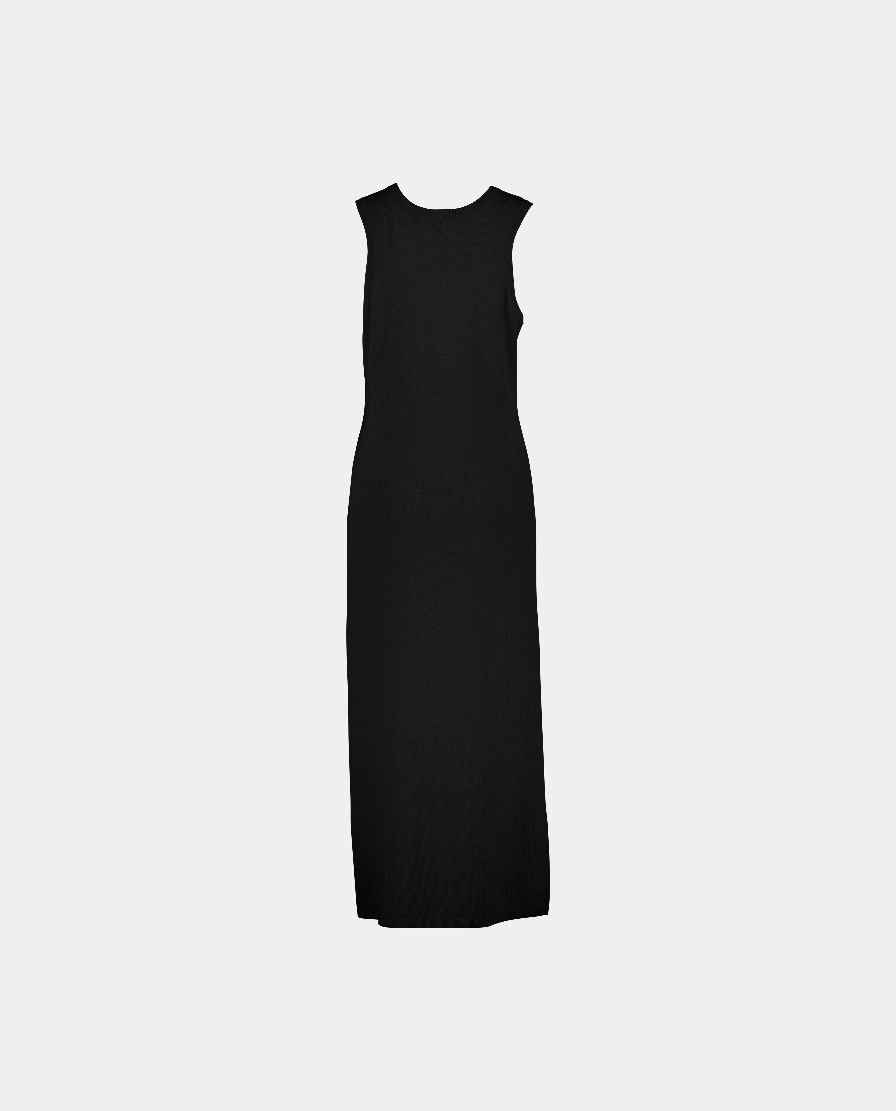 232-17086-90-2 - Allude - 30% Cashmere 70% Wolle 70% Wool 30% Cashmere Damen Feinstrick Kleid Kleider Lockerer Schnitt Rundhalsausschnitt SAPG::232-17086 Schwarz Summer 2023 Wolle