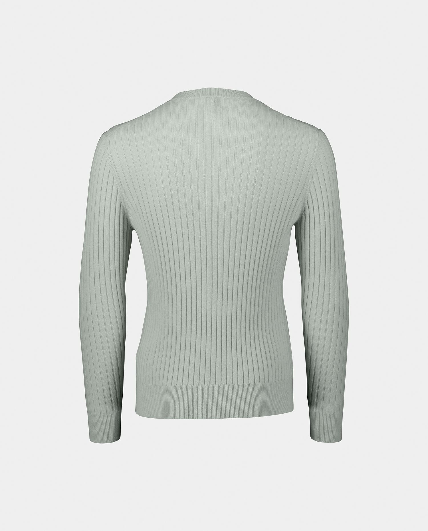 232-30081-30-2 - Allude - 100% Cashmere Cashmere Gerade Passform Grobstrick Grün Herren Langarm Pullover Rundhalsausschnitt SAPG::232-30081 Summer 2023