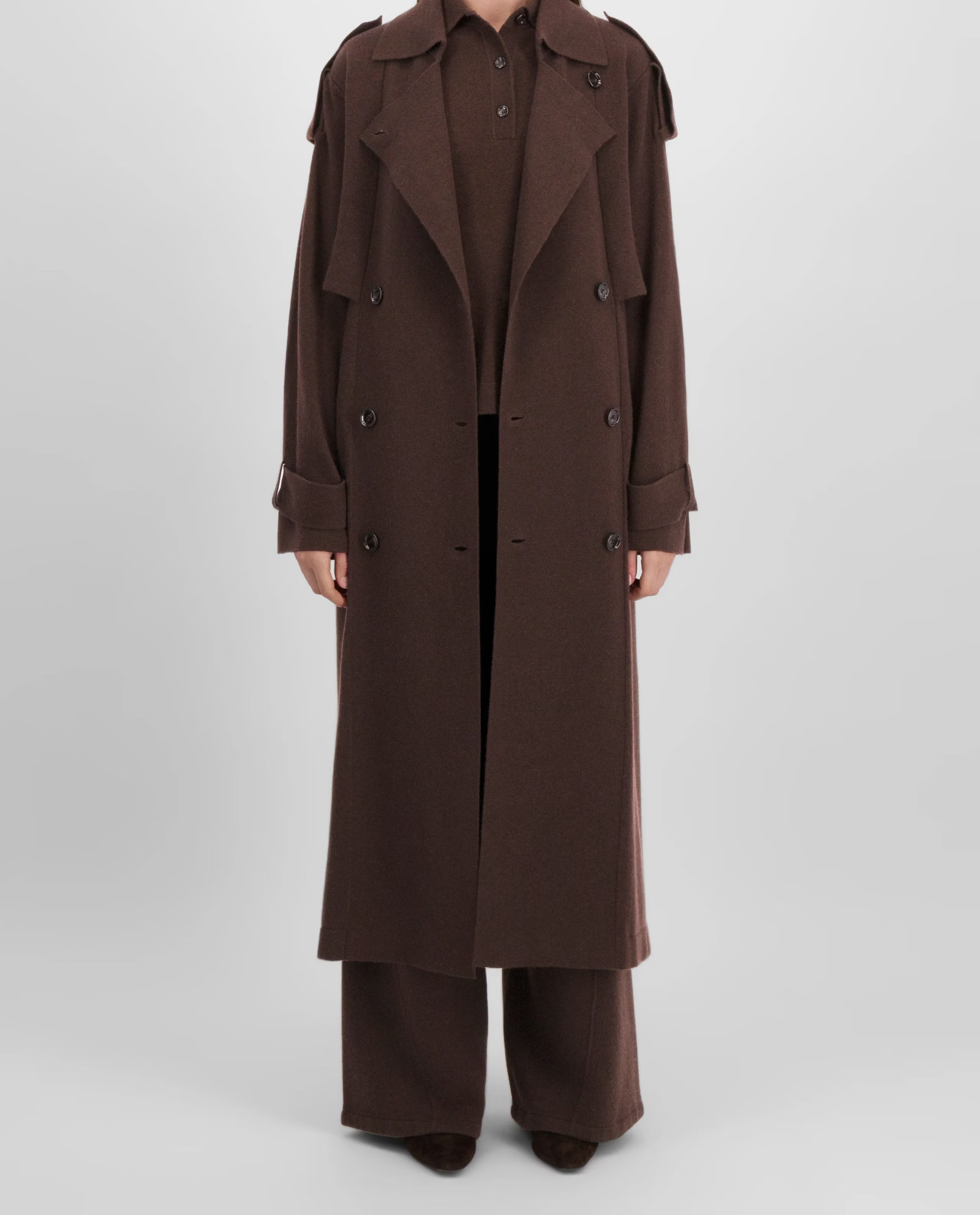 1761215431 - Allude - 30% Cashmere 70% Wolle Active Beige Damen Holiday 2026 Mantel NEW SAPG::256-20630 Wolle