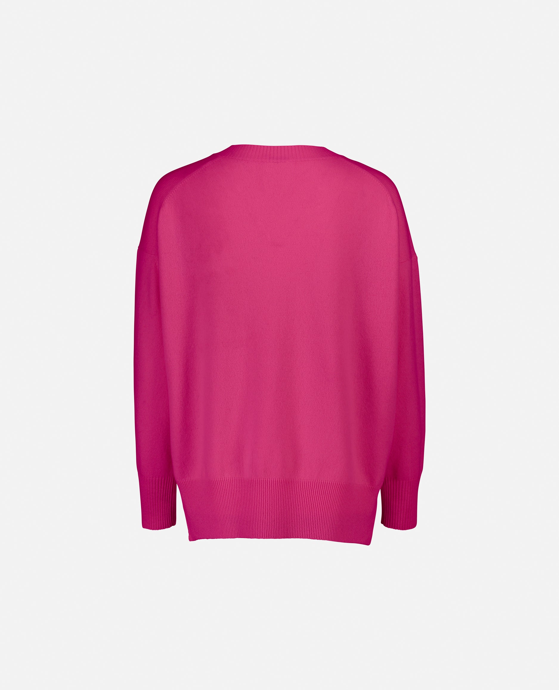 232-11113-63-S_2 - Allude - 100% Cashmere Cashmere Damen Feinstrick Langarm Lockerer Schnitt Pullover Rose Rundhalsausschnitt SAPG::232-11113 Summer 2023