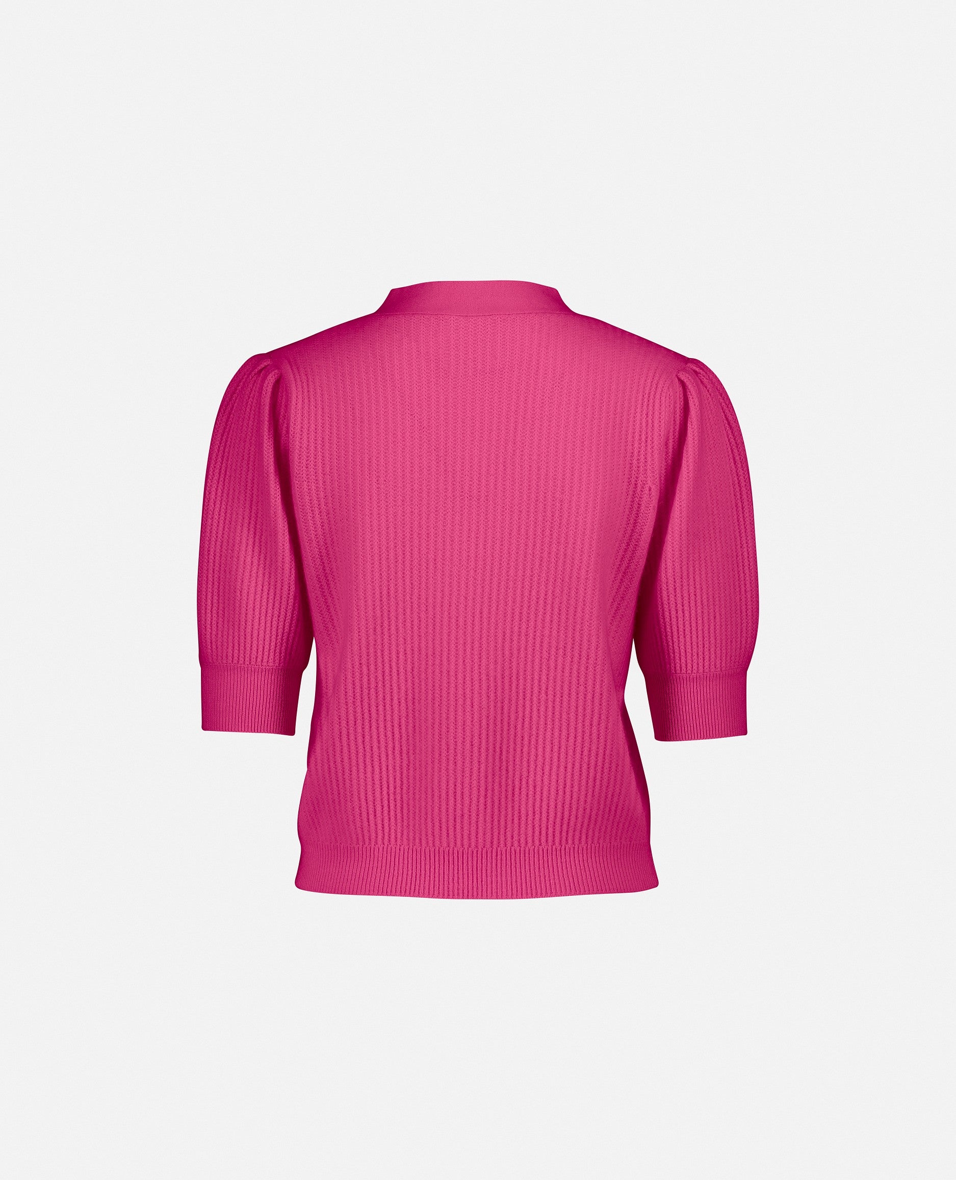 232-11195-63-S_2 - Allude - 100% Cashmere Cashmere Damen Feinstrick Halbarm Rose SAPG::232-11195 Strickjacke Summer 2023 Taillierter Schnitt V-Ausschnitt