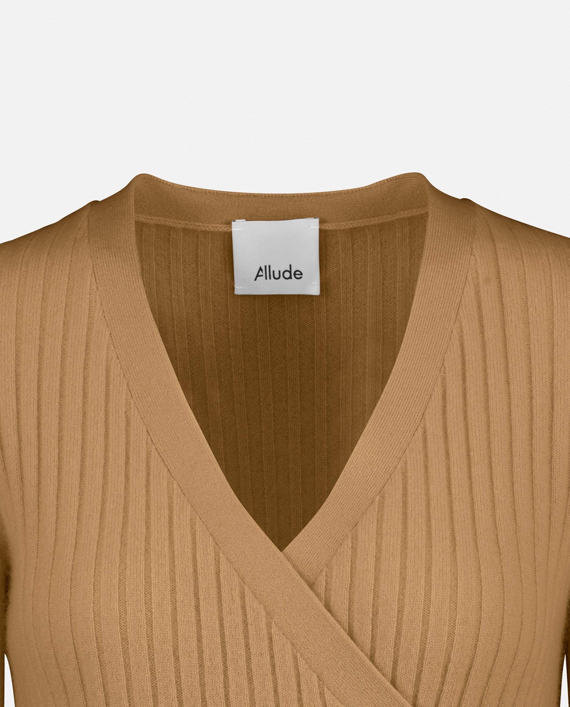 235-11121-44-S_5 - Allude - 100% Cashmere Beige Cashmere Damen Feinstrick Langarm SAPG::235-11121 Strickjacke Taillierter Schnitt Winter 2023/2024