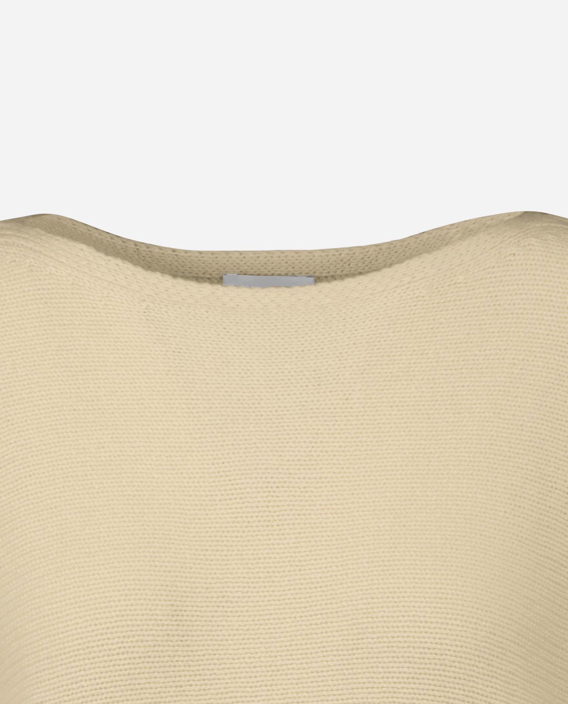 242-11213-42-S_4 - Allude - 100% Cashmere 3/4 Arm Beige Cashmere Damen Lockerer Schnitt mittelschwerer Strick Pullover SAPG::242-11213 Sommer 2024