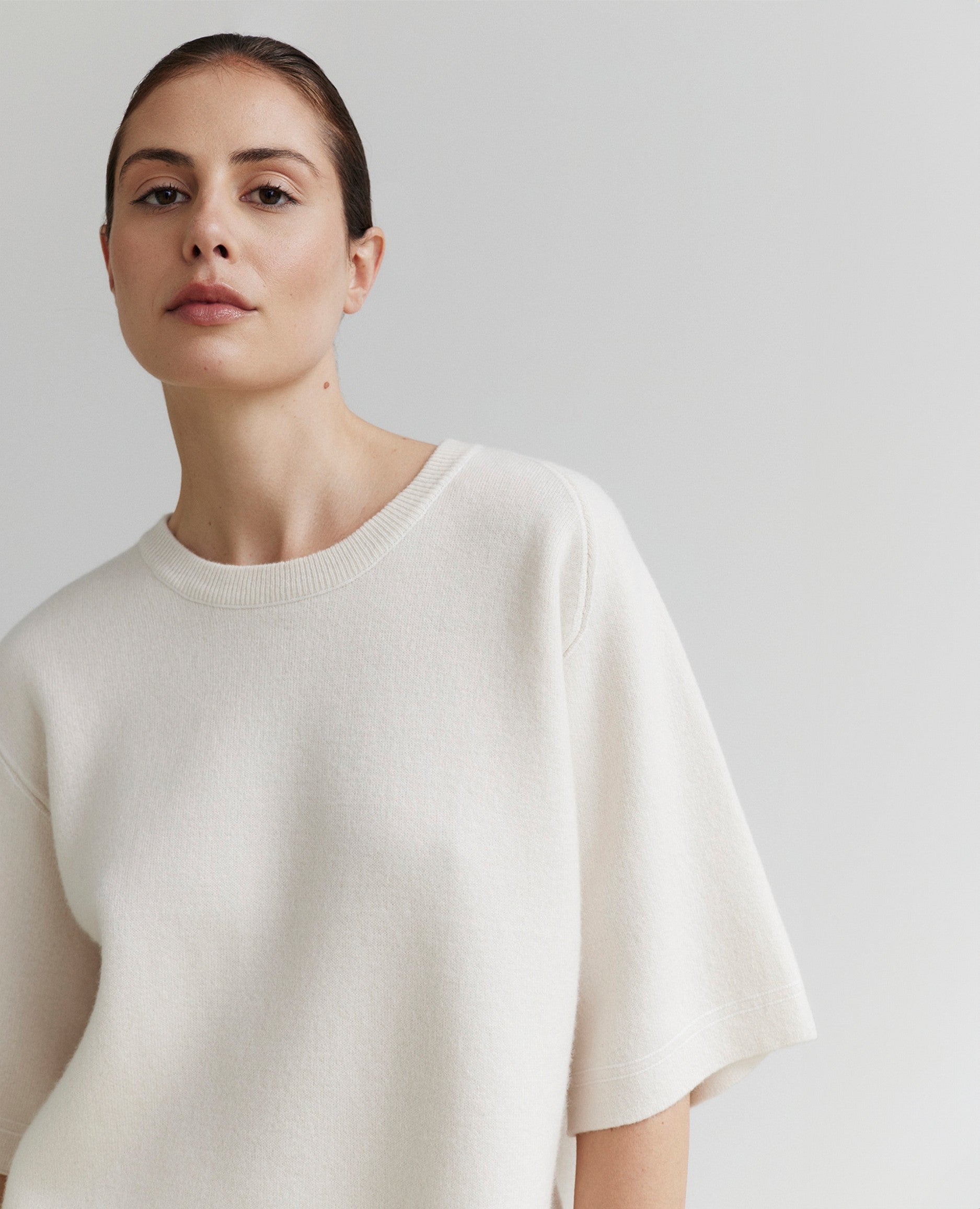 Allude Pullover Damen Pullover Cashmere Halbarm Pullover Damen