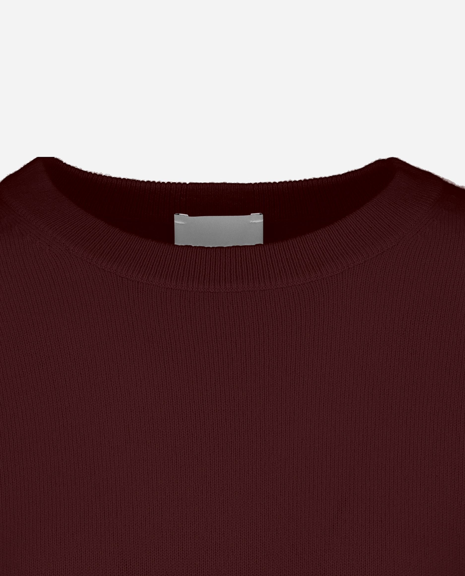 245-11116-69-S_hash_escaped_3 - Allude - 100% Cashmere Basic Cashmere Damen Feinstrick Gerade Passform Halbarm Pullover Rot Rundhalsausschnitt SAPG::245-11116 Winter 2024/2025