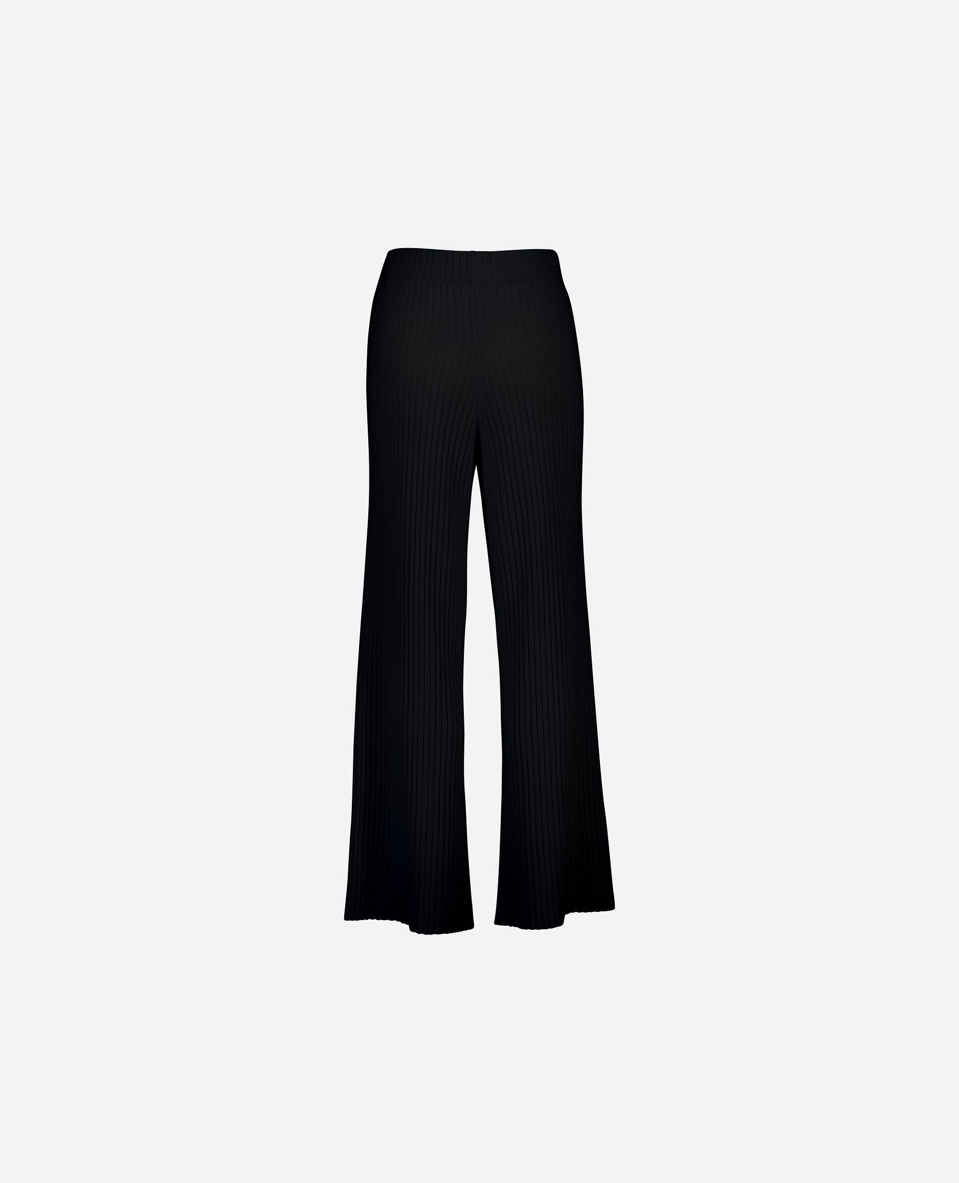 245-11124-90-S_hash_escaped_2 - Allude - 0 100% Cashmere Cashmere Damen Feinstrick Hose Lockerer Schnitt SAPG::245-11124 Schwarz Winter 2024/2025