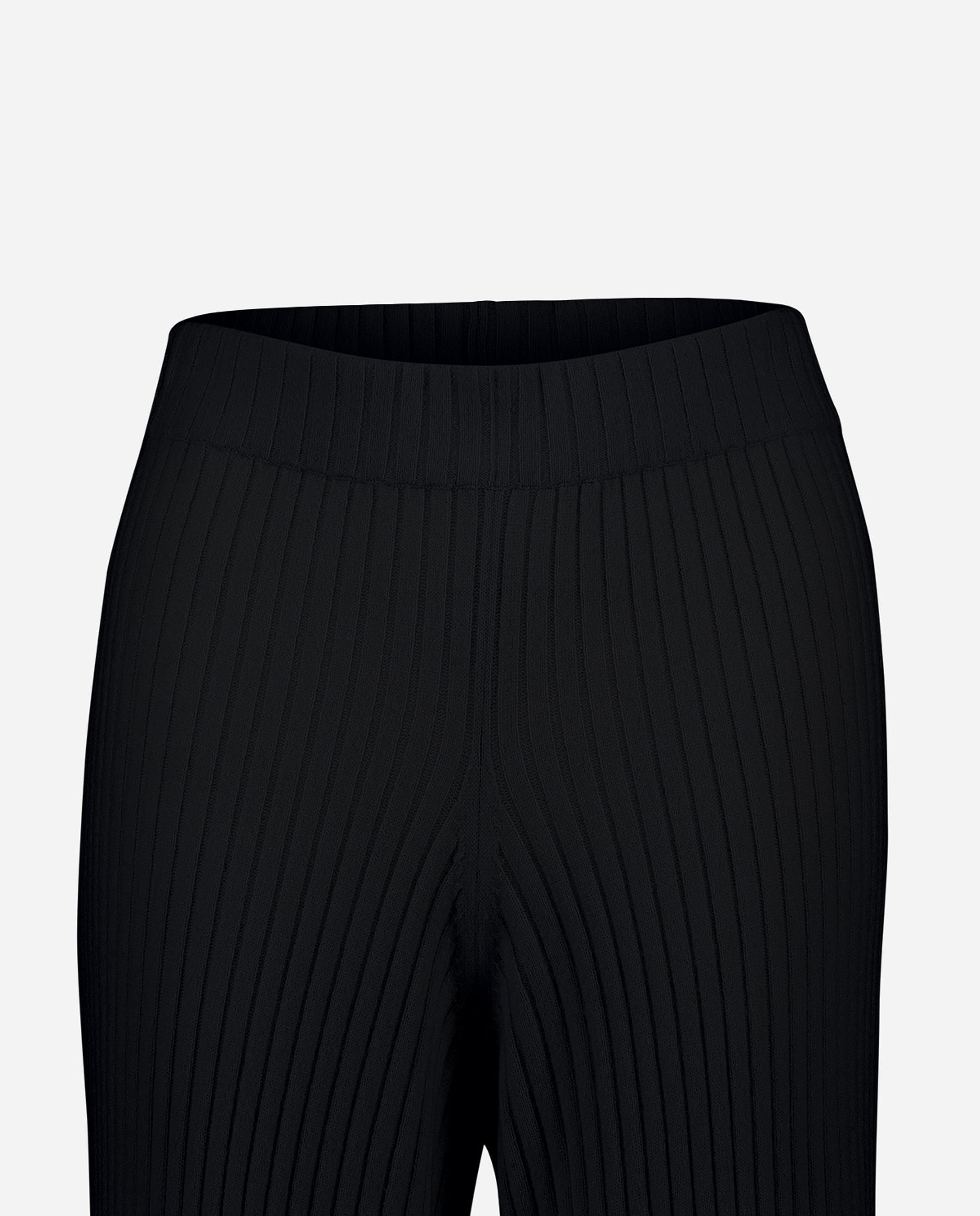 245-11124-90-S_hash_escaped_3 - Allude - 0 100% Cashmere Cashmere Damen Feinstrick Hose Lockerer Schnitt SAPG::245-11124 Schwarz Winter 2024/2025