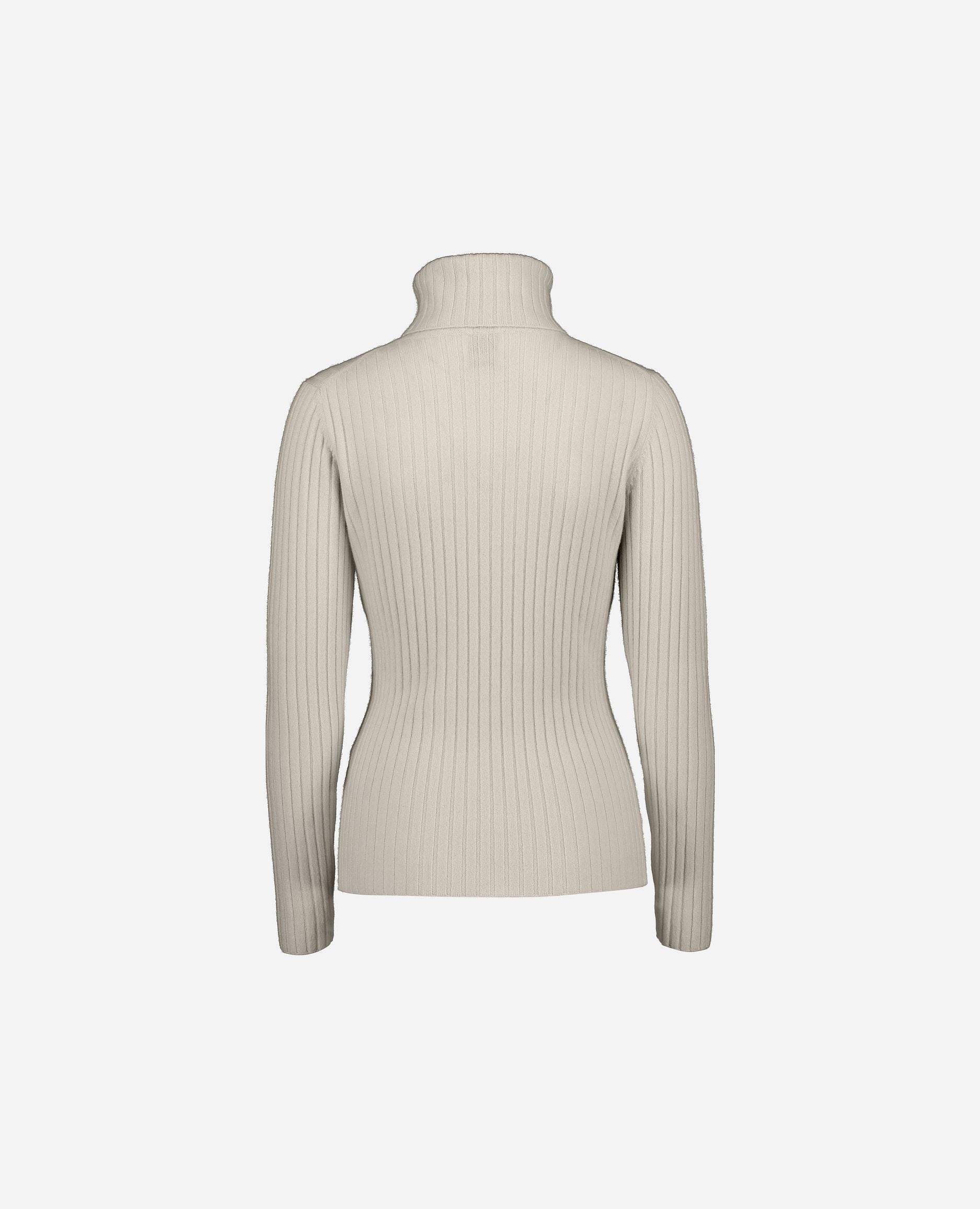 245-11144-42-S_hash_escaped_2 - Allude - 100% Cashmere Beige Cashmere Damen Enger Schnitt Feinstrick Langarm Pullover Rollkragen SAPG::245-11144 Winter 2024/2025