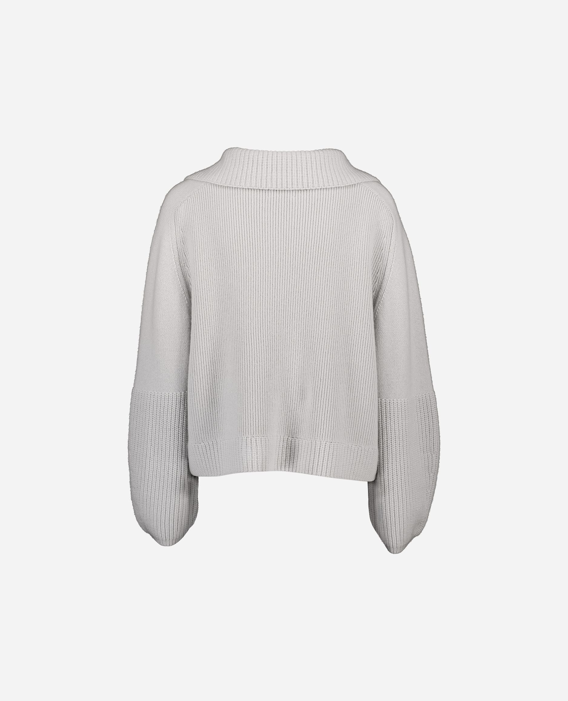 245-11162-80-S_hash_escaped_2 - Allude - 0 100% Cashmere Cashmere Damen Grau Grobstrick Kastiger Schnitt Langarm Pullover SAPG::245-11162 Winter 2024/2025