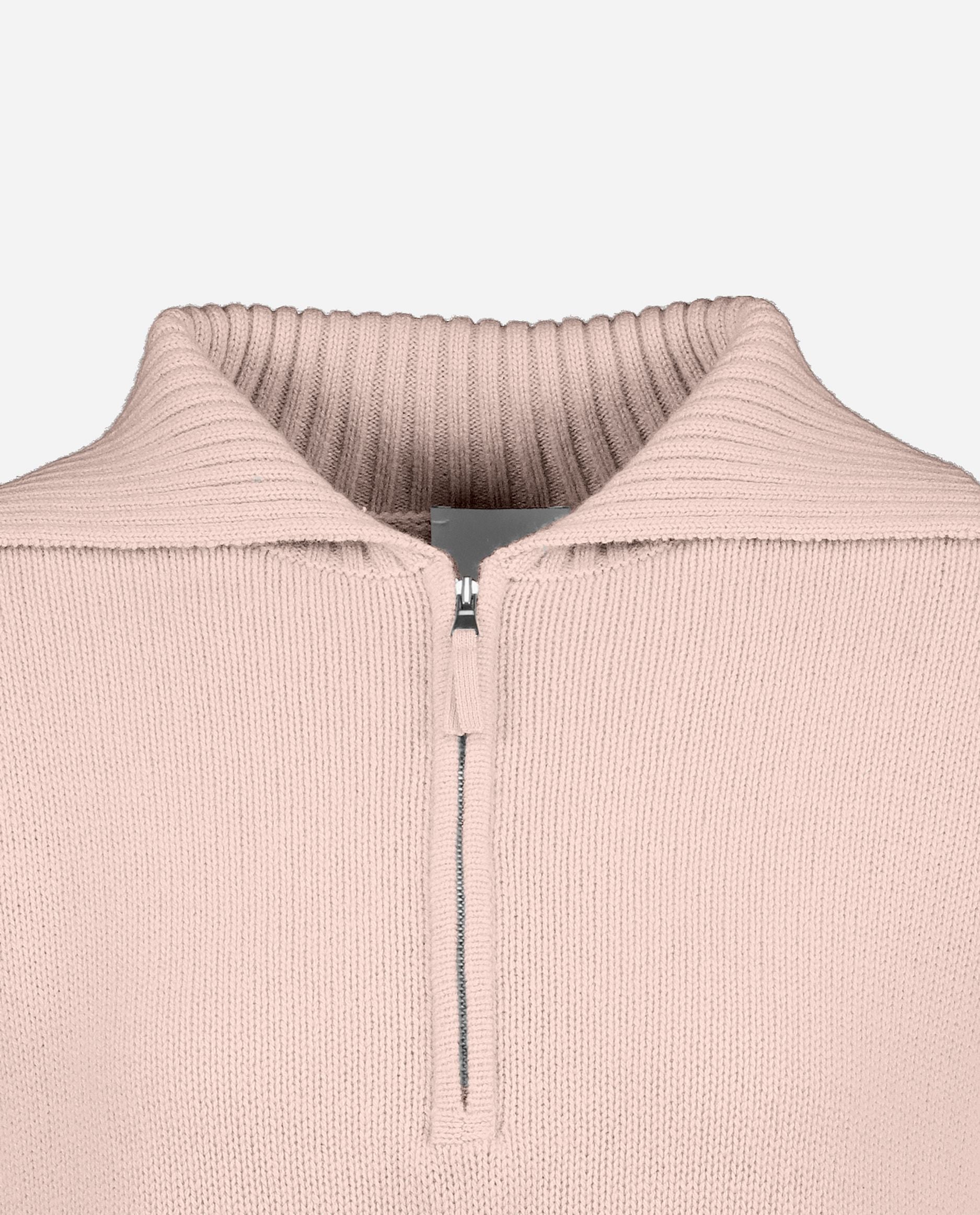 245-11166-60-S_hash_escaped_3 - Allude - 100% Cashmere Cashmere Damen Grobstrick Langarm Lockerer Schnitt Pullover Rose SAPG::245-11166 V-Ausschnitt Winter 2024/2025