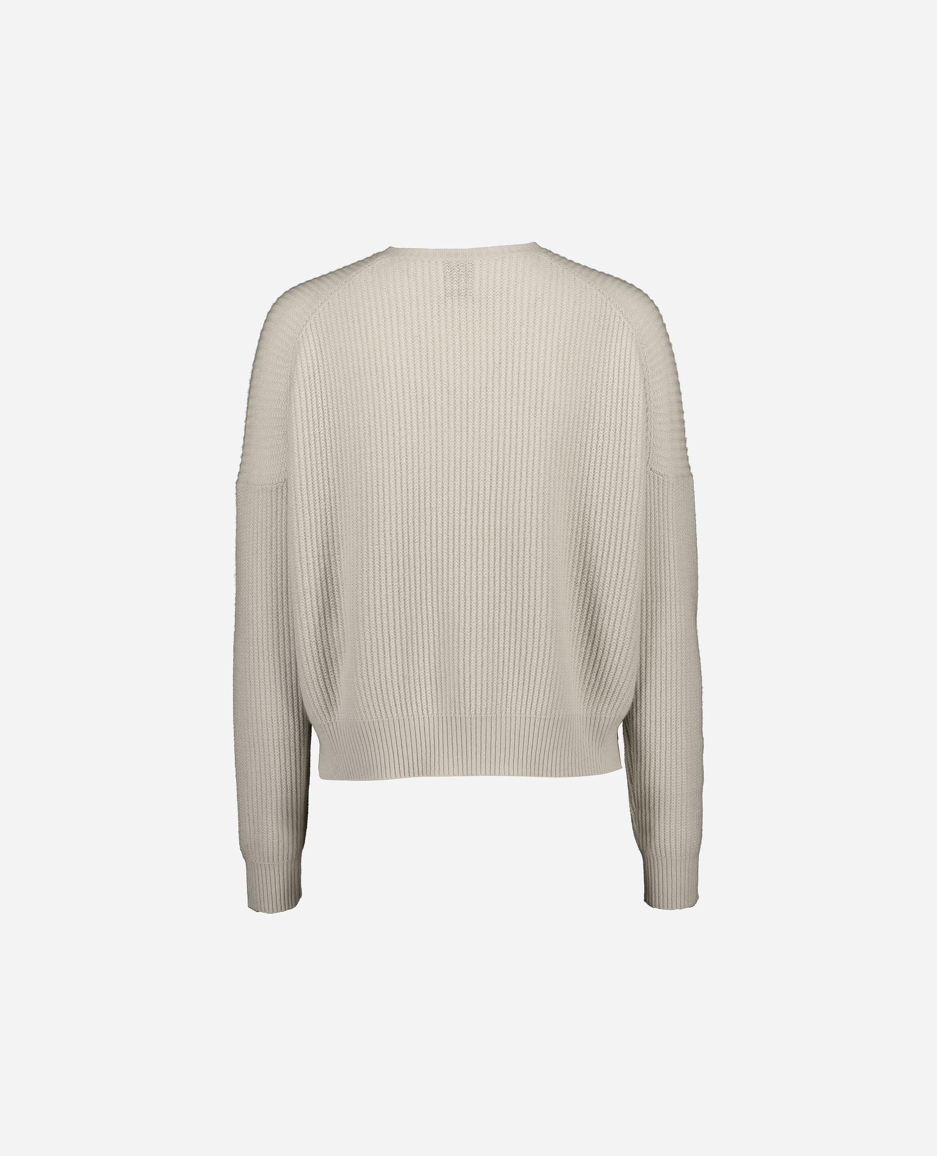 245-11193-42-S_hash_escaped_2 - Allude - 100% Cashmere Beige Cashmere Damen Feinstrick Kastiger Schnitt Langarm Pullover Rundhalsausschnitt SAPG::245-11193 Winter 2024/2025