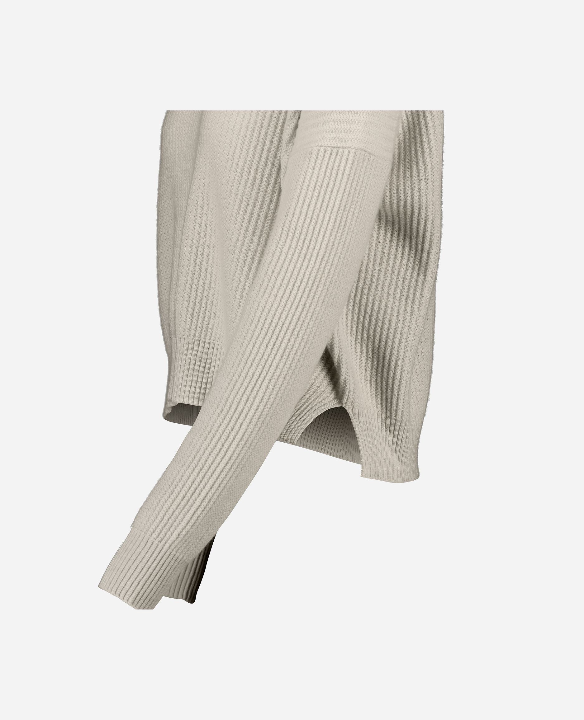 245-11193-42-S_hash_escaped_5 - Allude - 100% Cashmere Active Beige Cashmere Damen Feinstrick Kastiger Schnitt Langarm Pullover Rundhalsausschnitt SAPG::245-11193 Winter 2024/2025