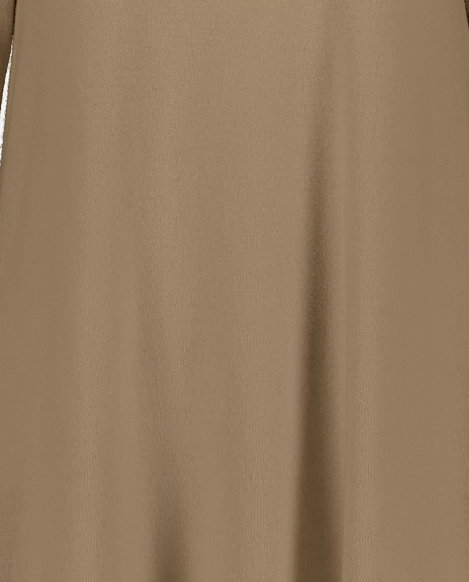 245-17664-43-S_hash_escaped_4 - Allude - 30% Cashmere 70% Wolle A-Form Beige Damen Feinstrick Kleid Langarm Rundhalsausschnitt SAPG::245-17664 Winter 2024/2025 Wolle