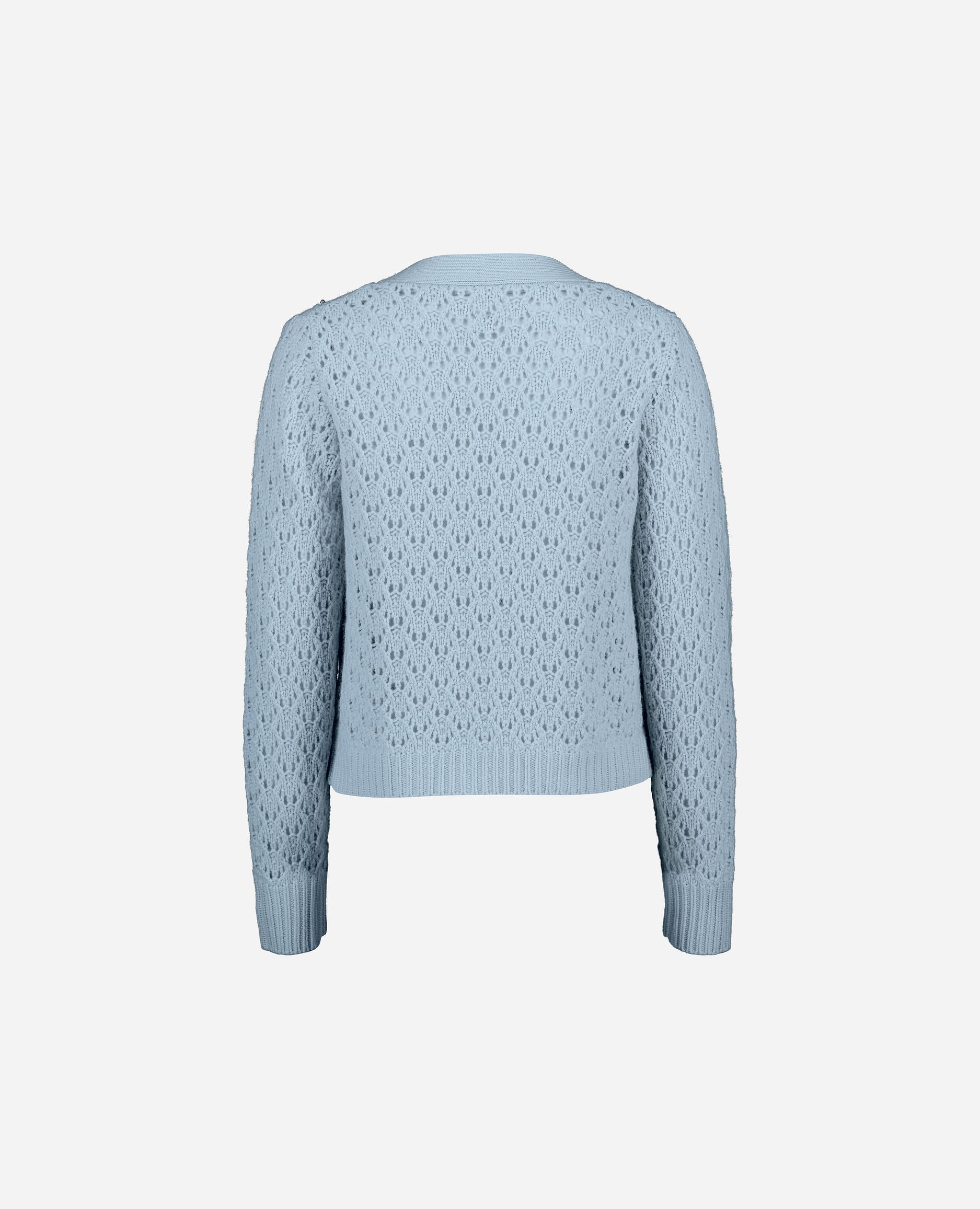 Allude - Ladies Wool Cardigan / Boxy Cut / Blue