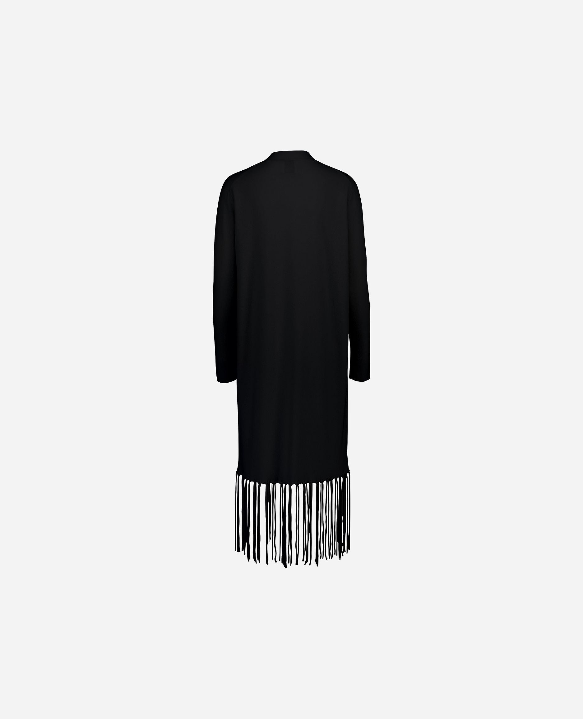 245-17830-90-S_hash_escaped_2 - Allude - 0 30% Cashmere 70% Wolle Damen Feinstrick Gerade Passform Langarm Mantel SAPG::245-17830 Schwarz Winter 2024/2025 Wolle