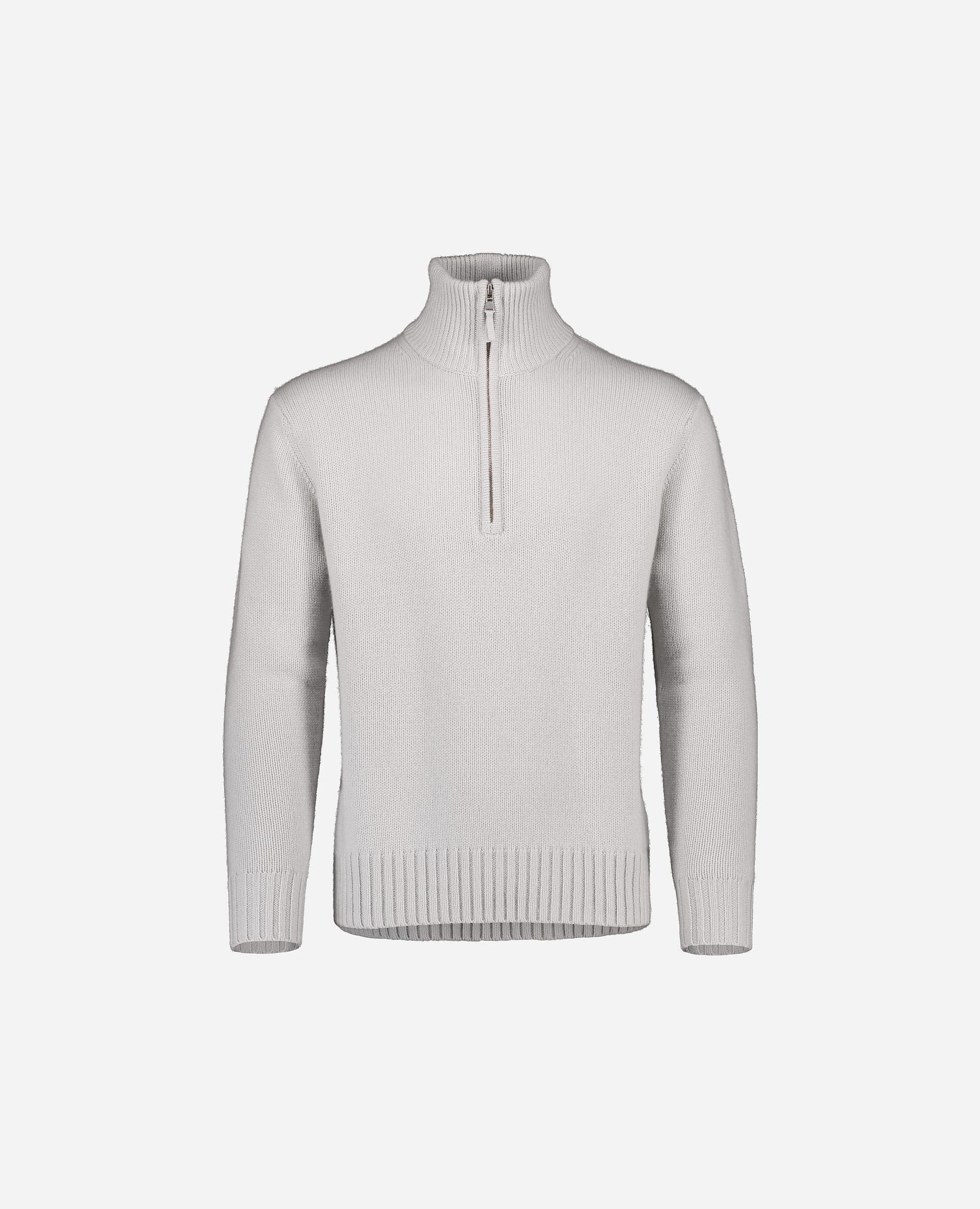 245-30002-80-S_hash_escaped_1 - Allude - 0 100% Cashmere Active Basic Cashmere Grau Grobstrick Herren Langarm Lockerer Schnitt Pullover SAPG::245-30002 Winter 2024/2025