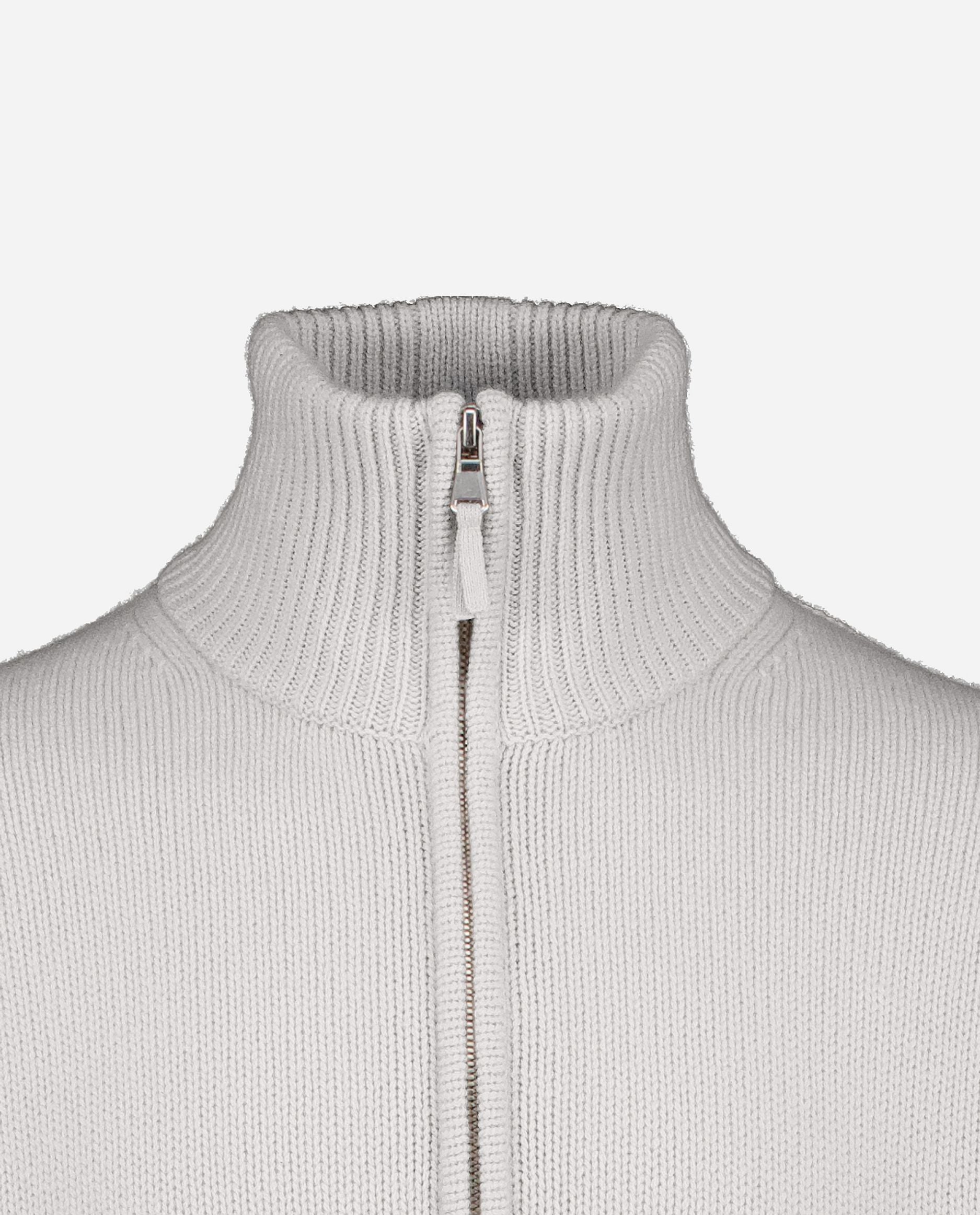 245-30002-80-S_hash_escaped_3 - Allude - 0 100% Cashmere Basic Cashmere Grau Grobstrick Herren Langarm Lockerer Schnitt Pullover SAPG::245-30002 Winter 2024/2025