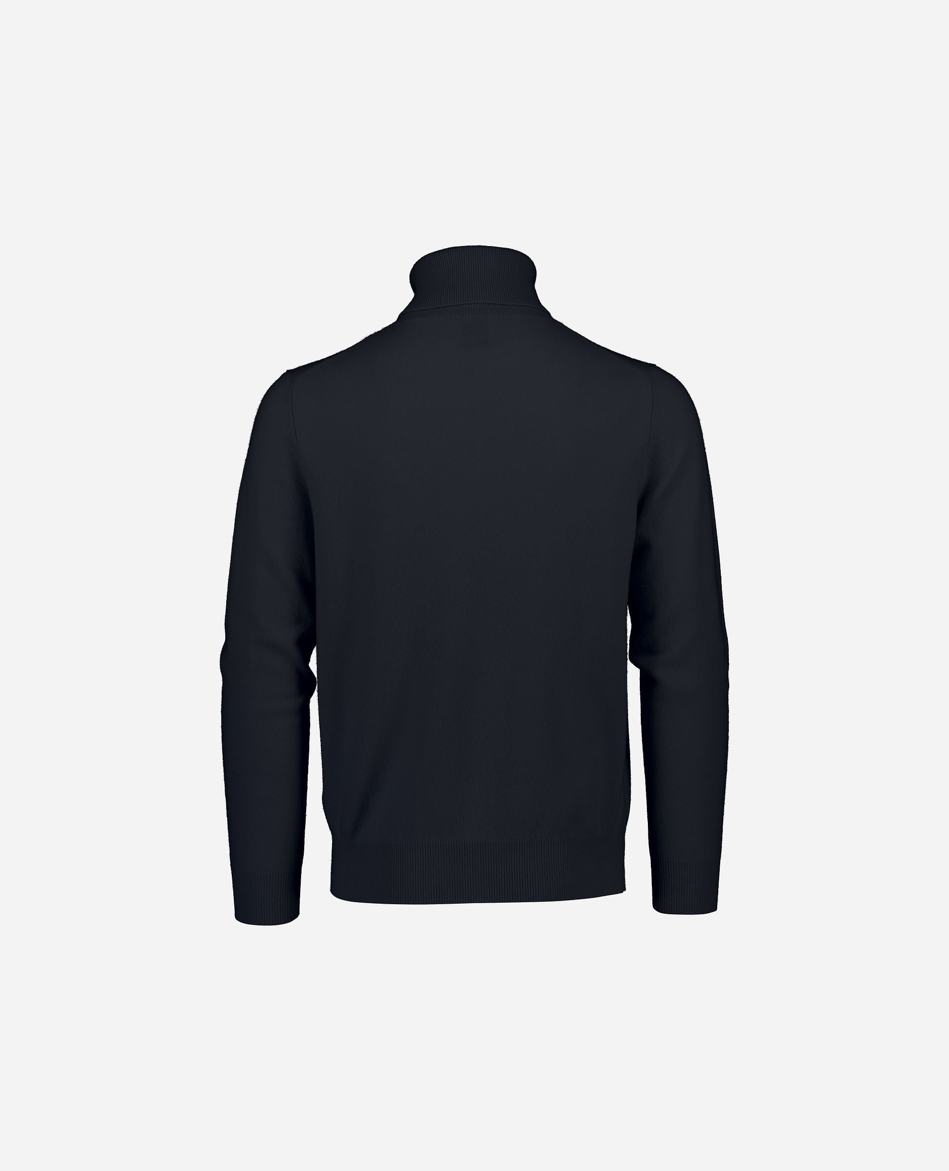 245-30024-14-S_hash_escaped_2 - Allude - 100% Cashmere Basic Cashmere Feinstrick Gerade Passform Herren Langarm Navy Pullover Rollkragen SAPG::245-30024 Winter 2024/2025