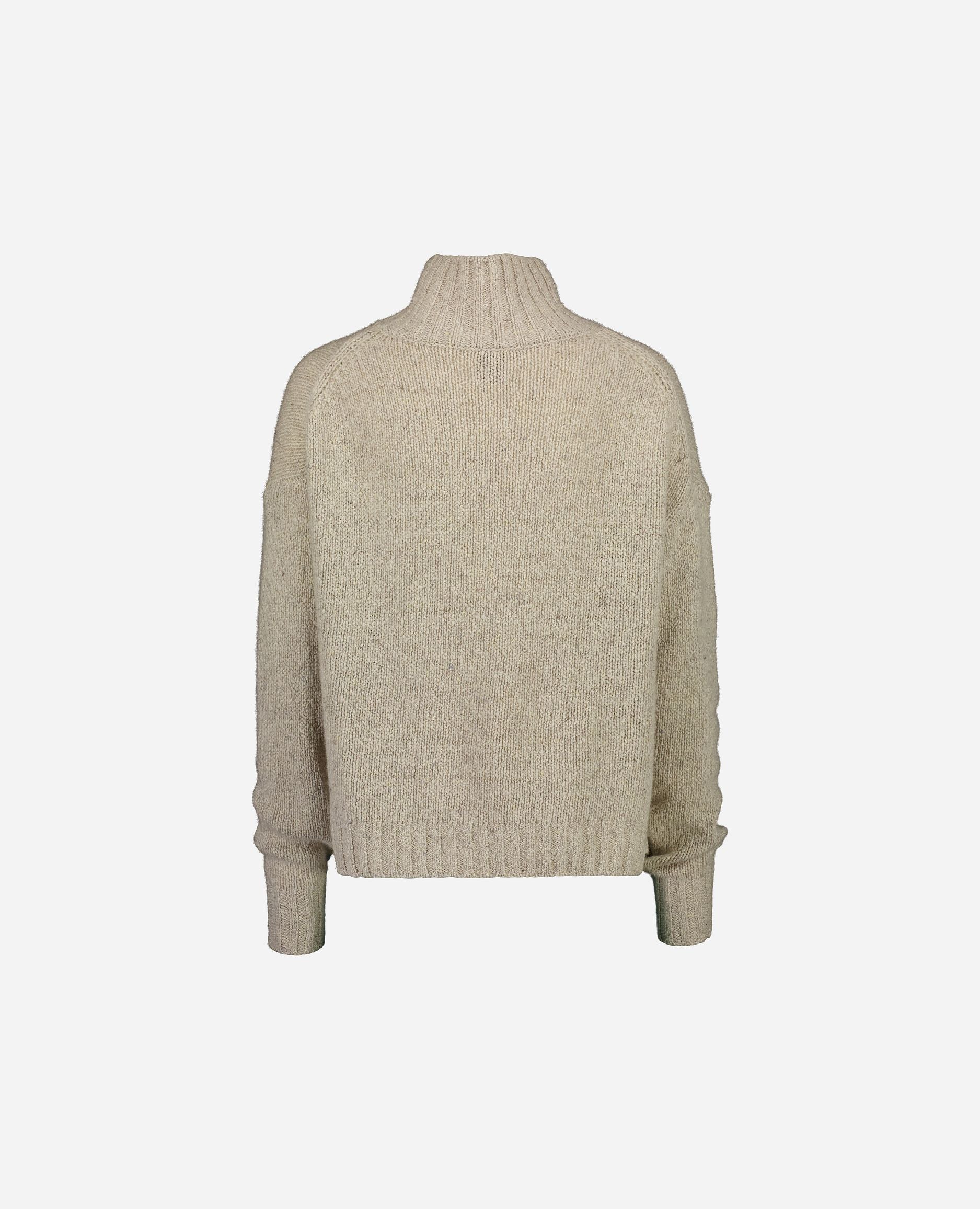 245-60002-81-S_hash_escaped_2 - Allude - 100% Cashmere Cashmere Damen Gerade Passform Grau Grobstrick Langarm Pullover SAPG::245-60002 Stehkragen Winter 2024/2025